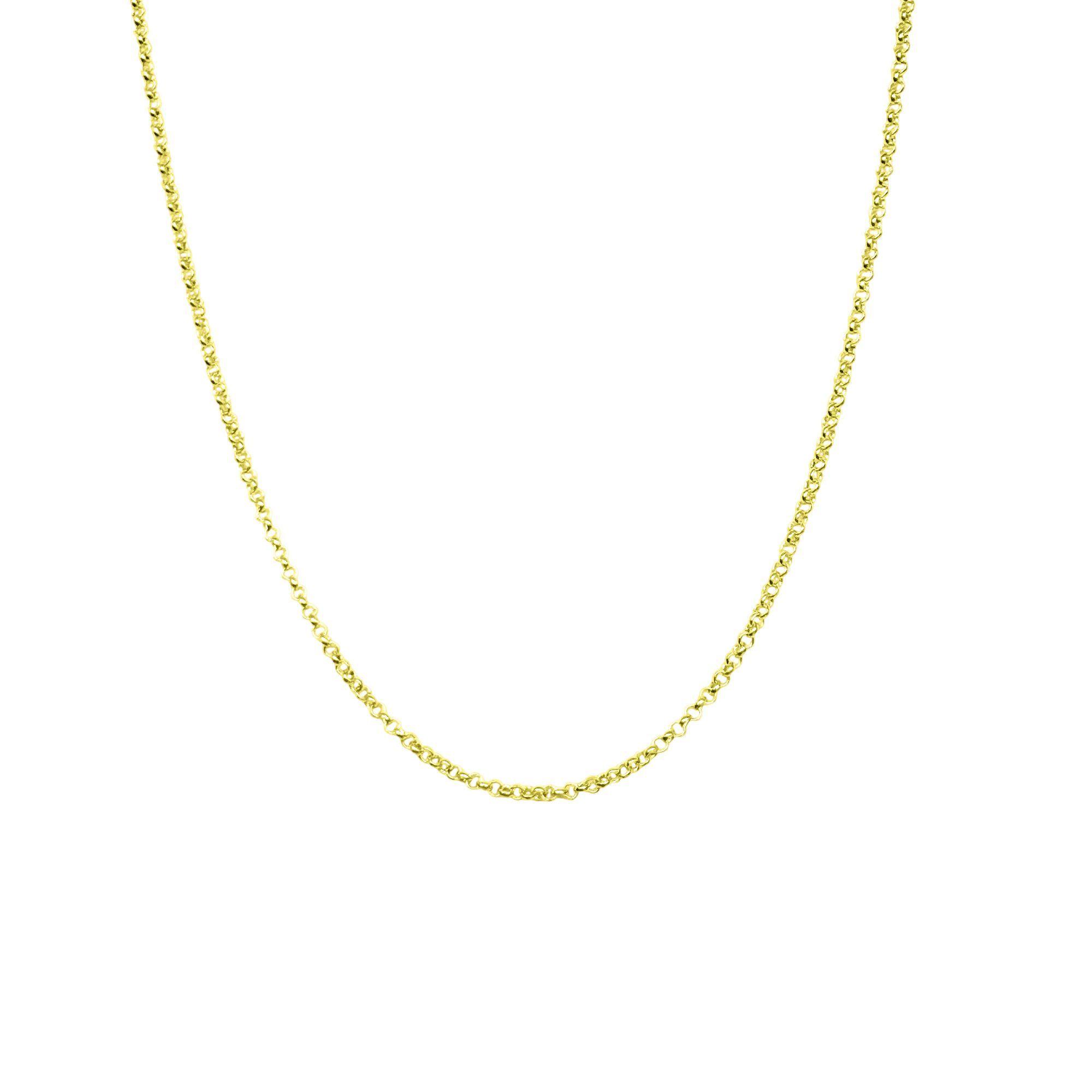 Cadena Rolo Fino Enchapado Oro 18K-2