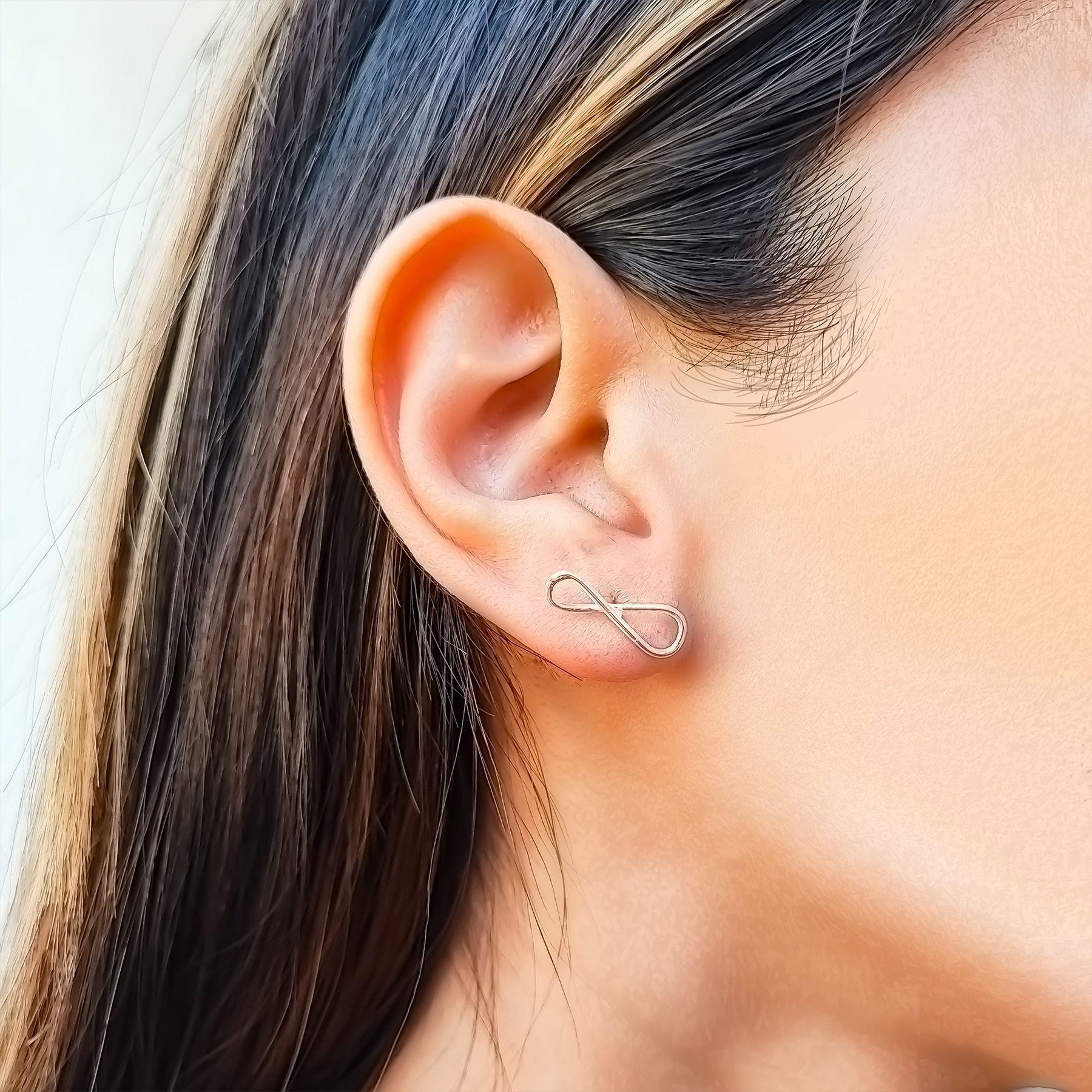 Aros Infinito Plata Fina 925-3