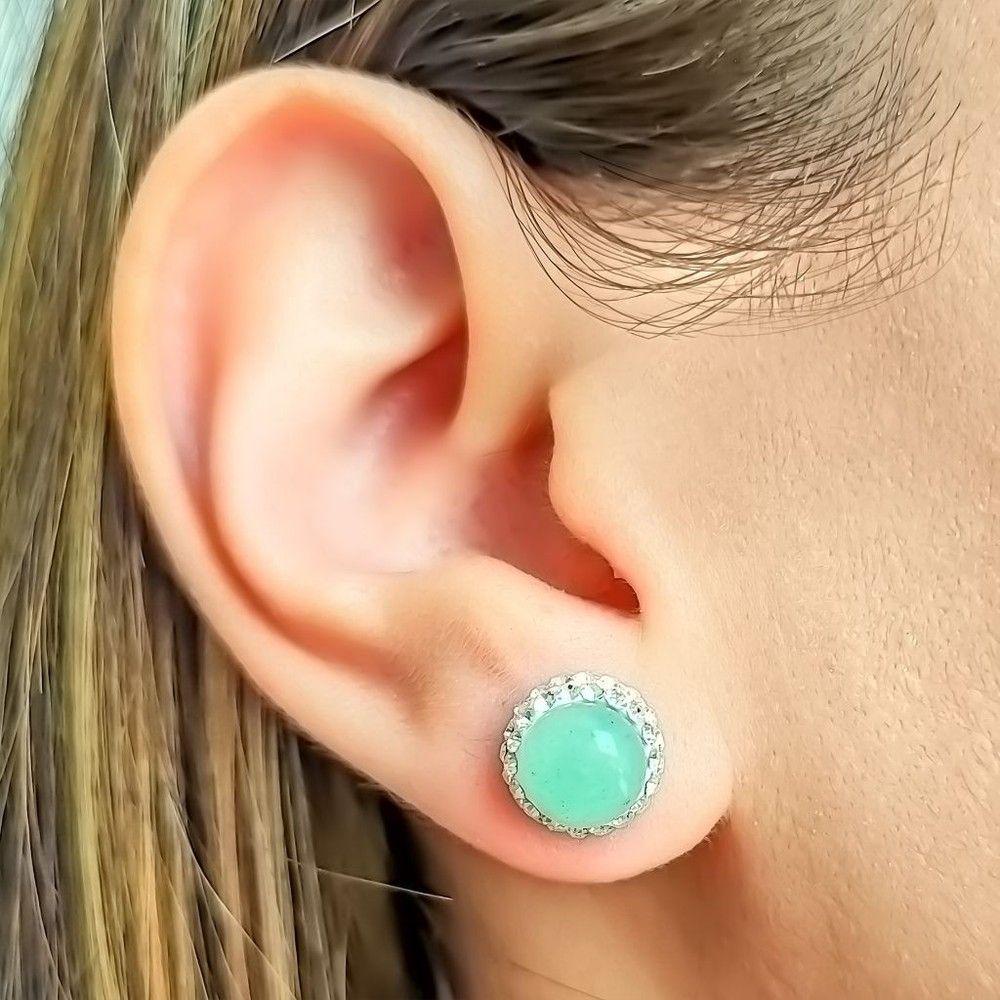 Aros Jade Circones 11mm Plata Fina 925-2