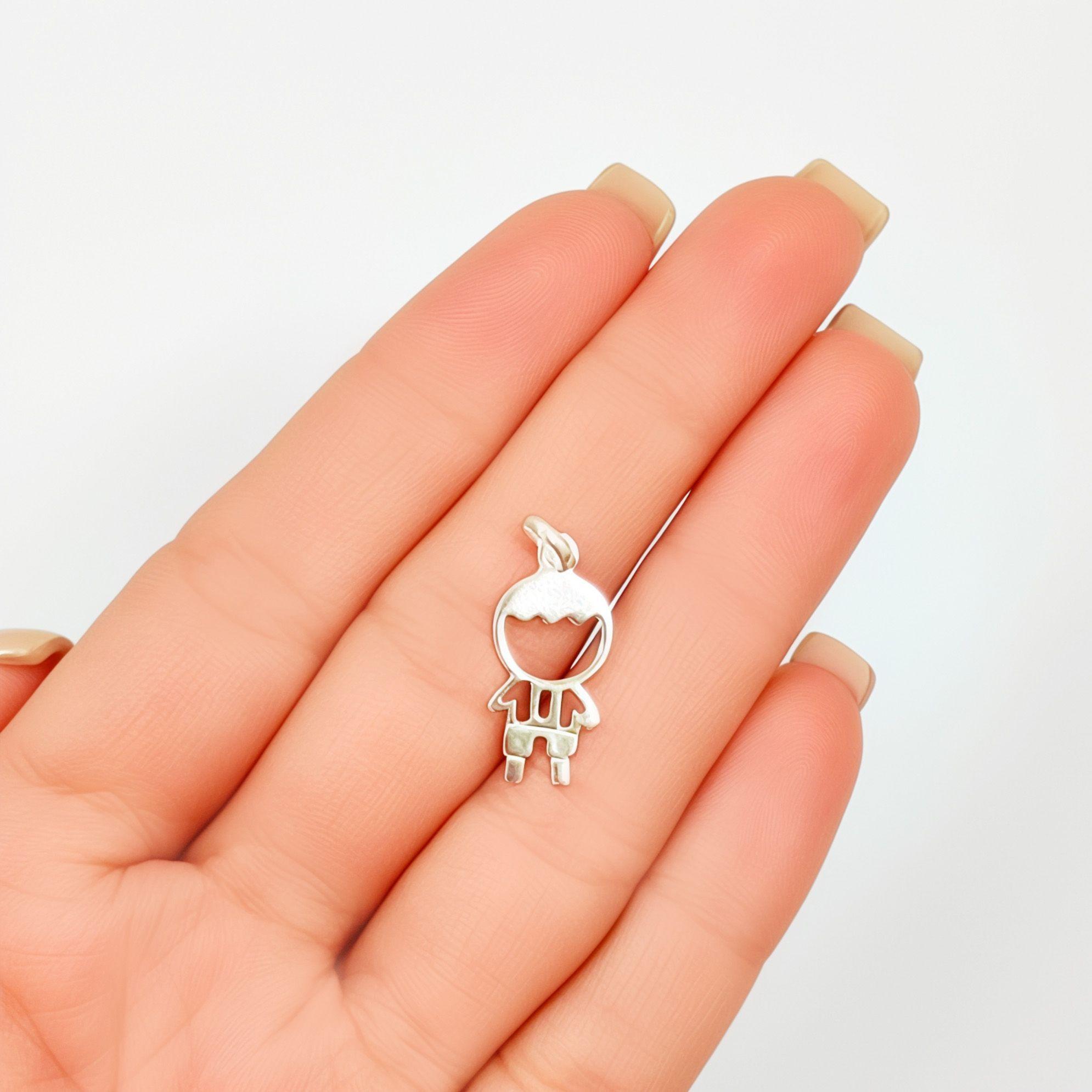 Colgante Niño Calado Plata Fina 925-1