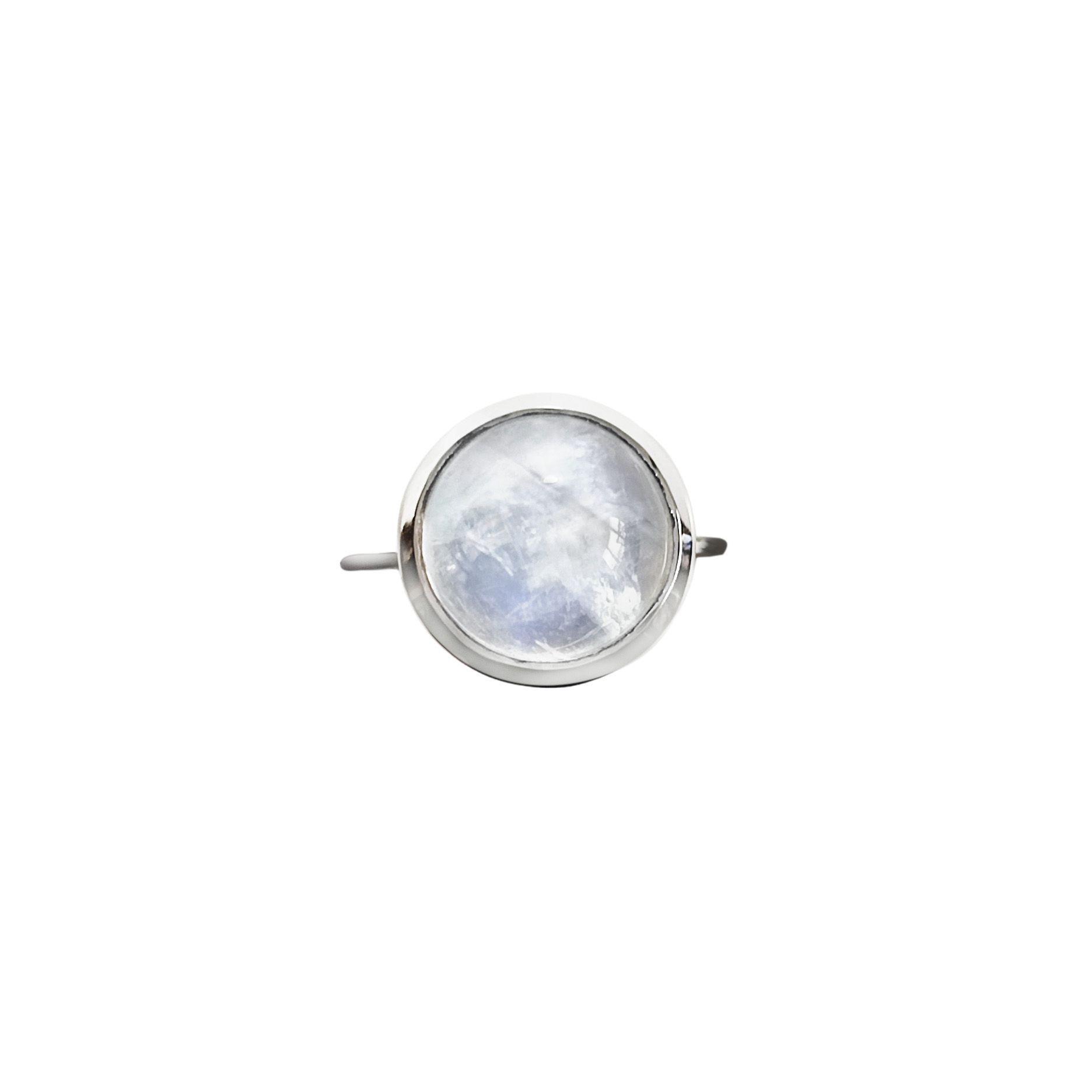 Anillo Shakti Piedra Luna Plata Fina 925-3