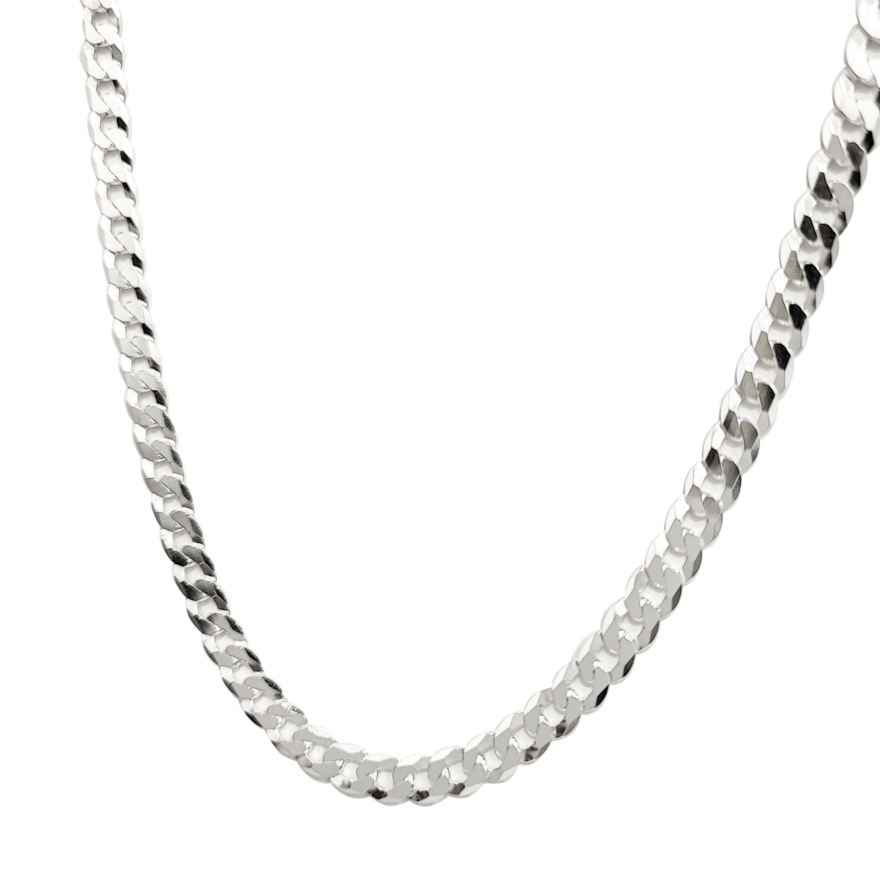 Cadena Grumet Gruesa 60cm Plata Fina 925-2