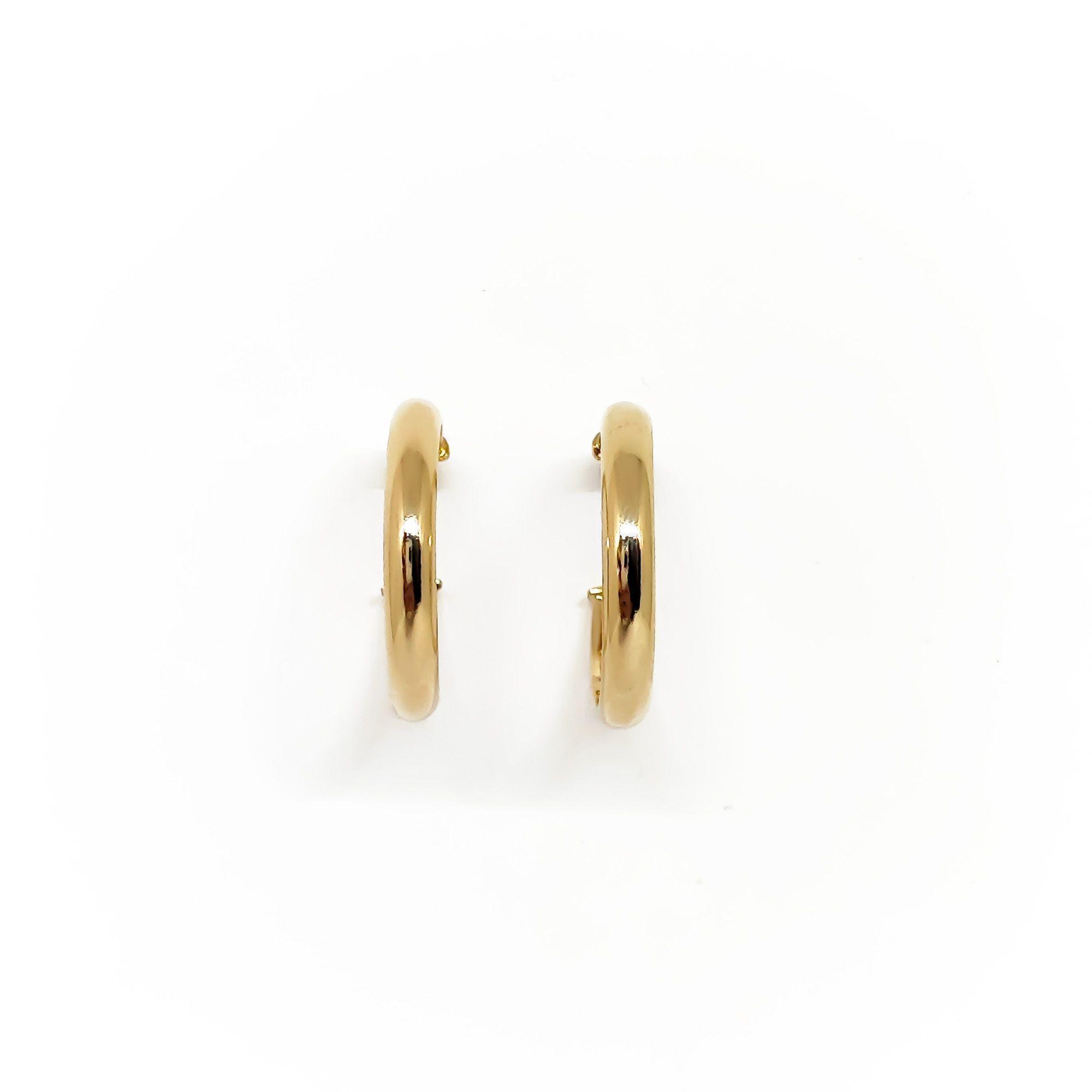 Aros Argolla Tubo 25mm Enchapado Oro 18K-3