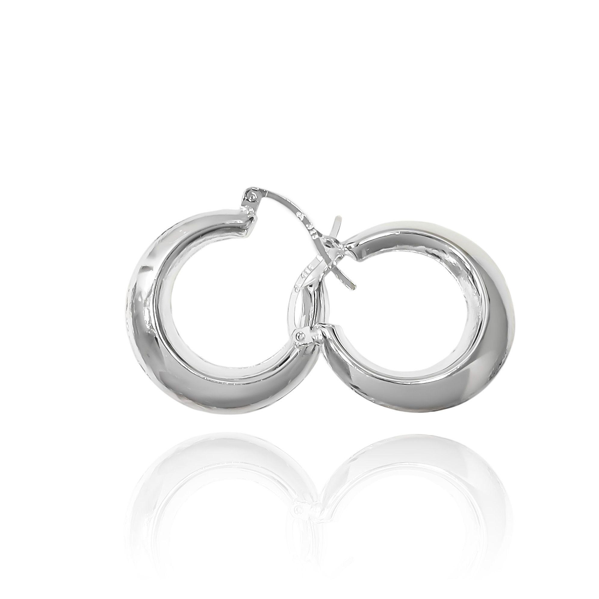 Aros Argolla Bote Dominga Plata Fina 925-1