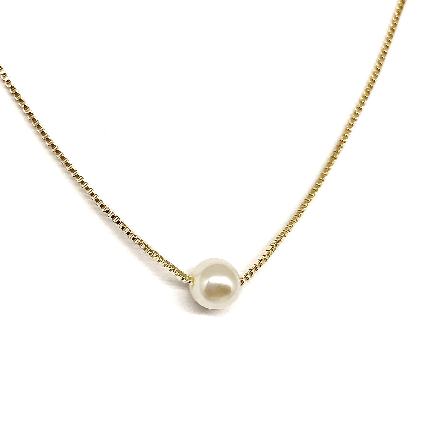 Collar Perla Isabella Enchapado Oro 18K-1