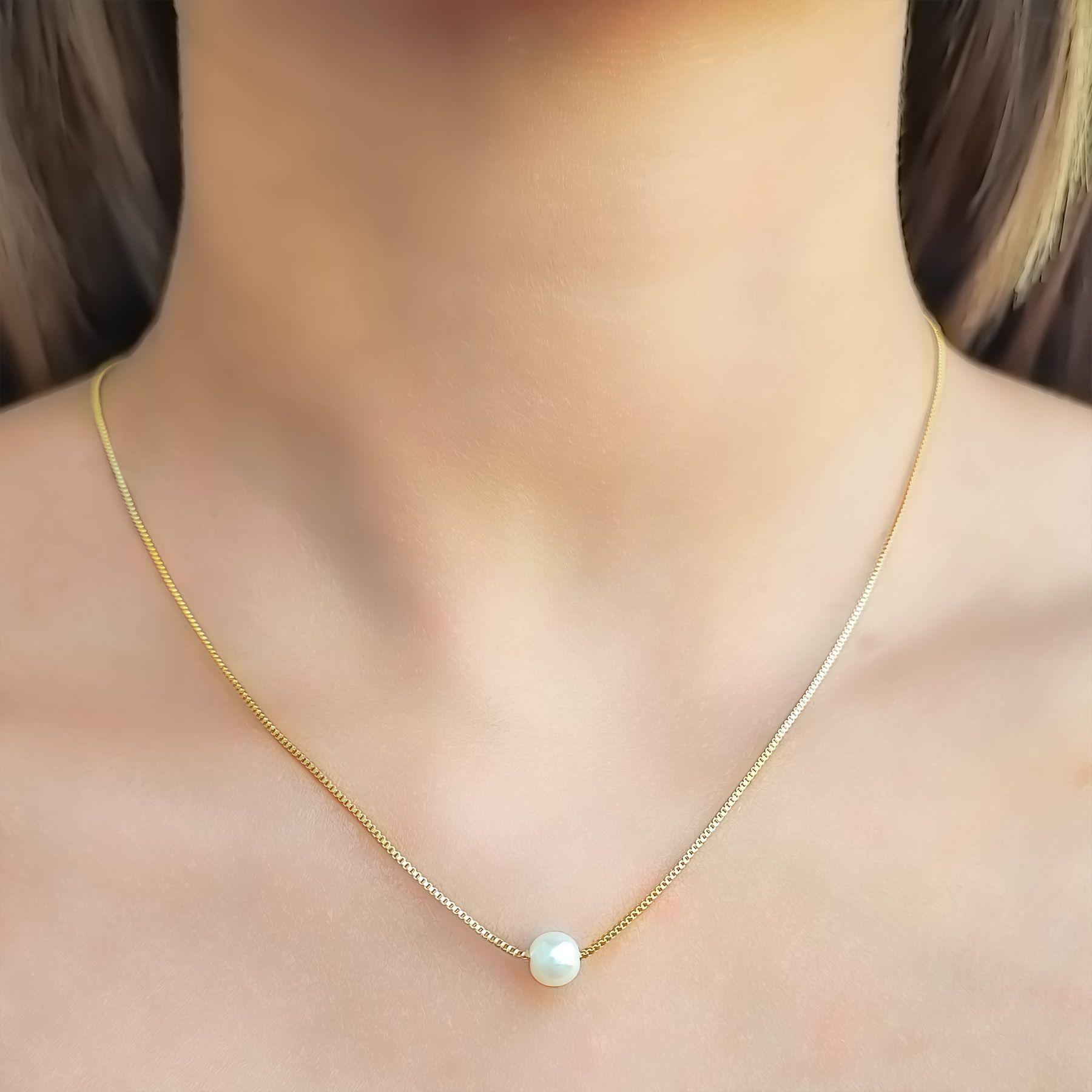 Collar Perla Isabella Enchapado Oro 18K-2