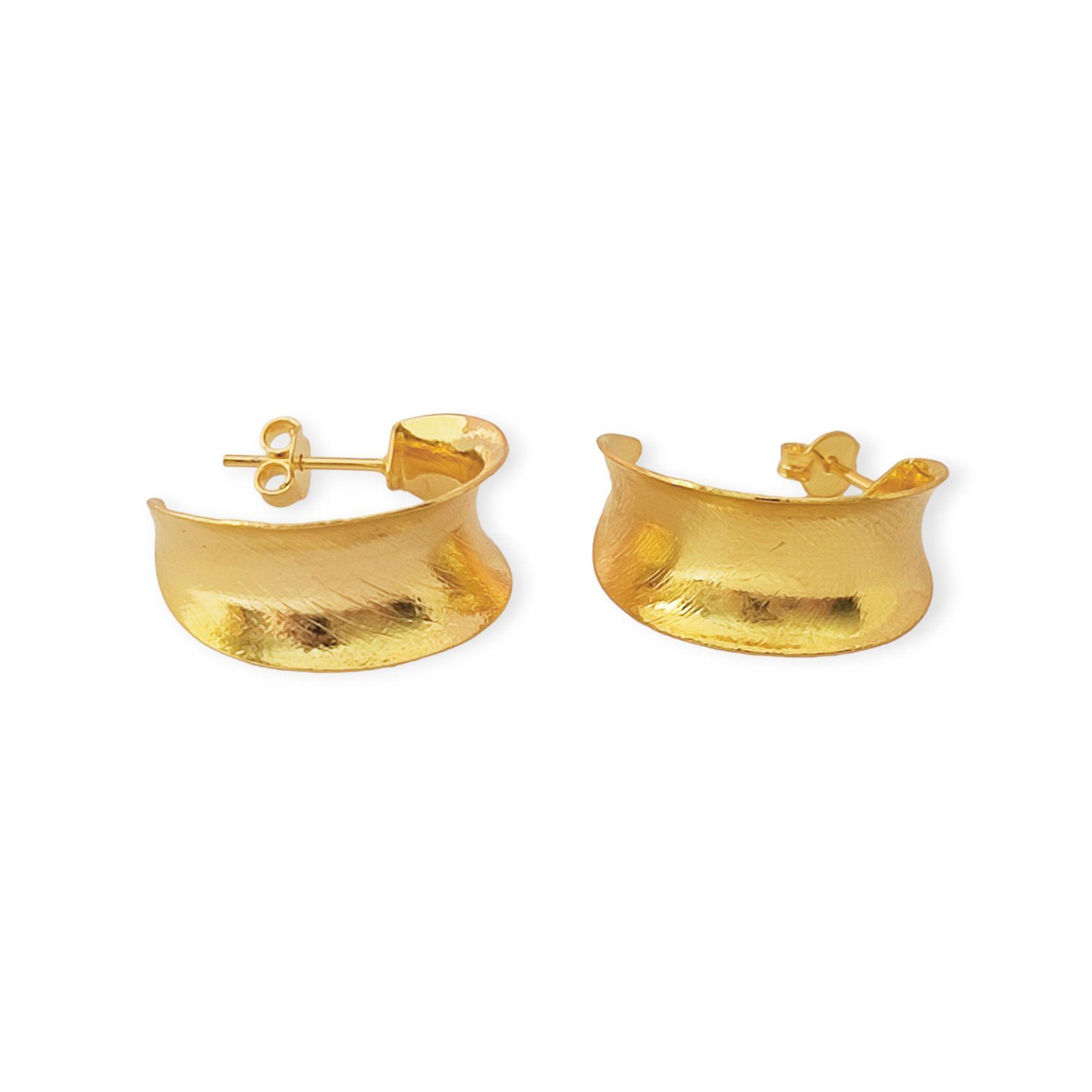 Aros argolla 22mm Enchapado Oro 18 K-2