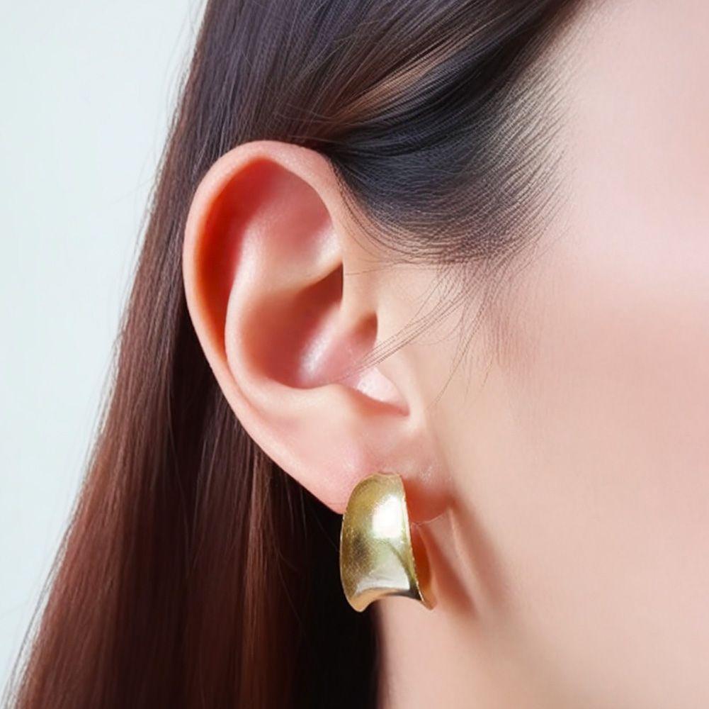 Aros argolla 22mm Enchapado Oro 18 K-3