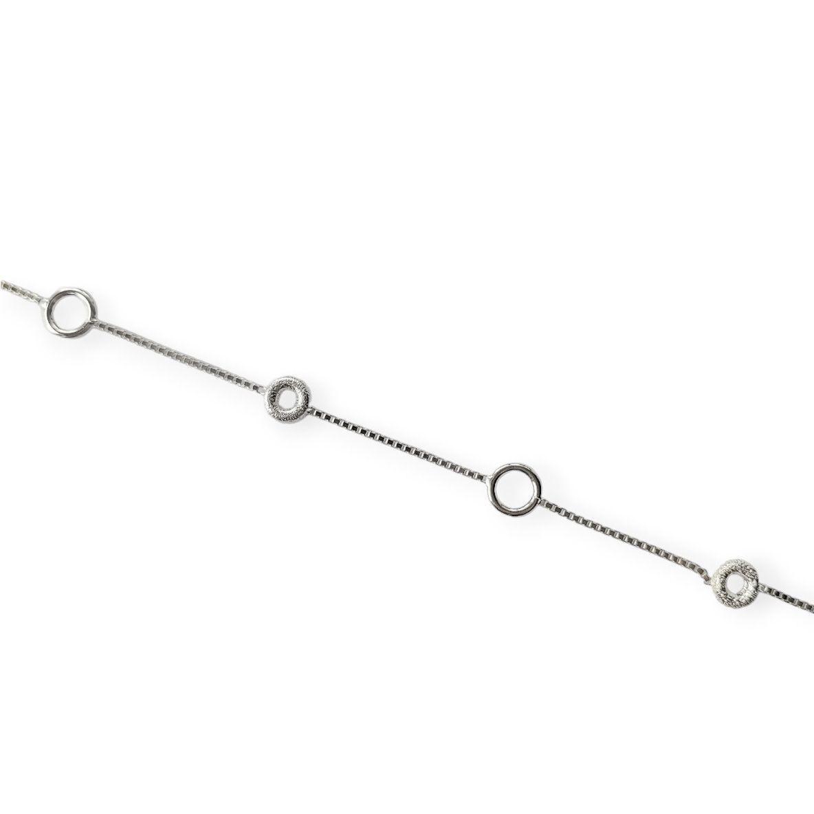 Pulsera Círculos y Donas Plata Fina 925-2