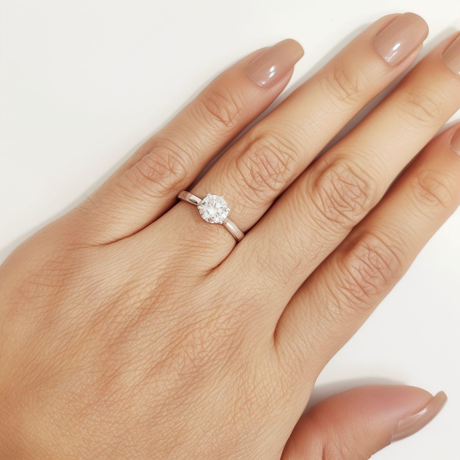 Anillo Solitario Ashna Plata Fina 925-4