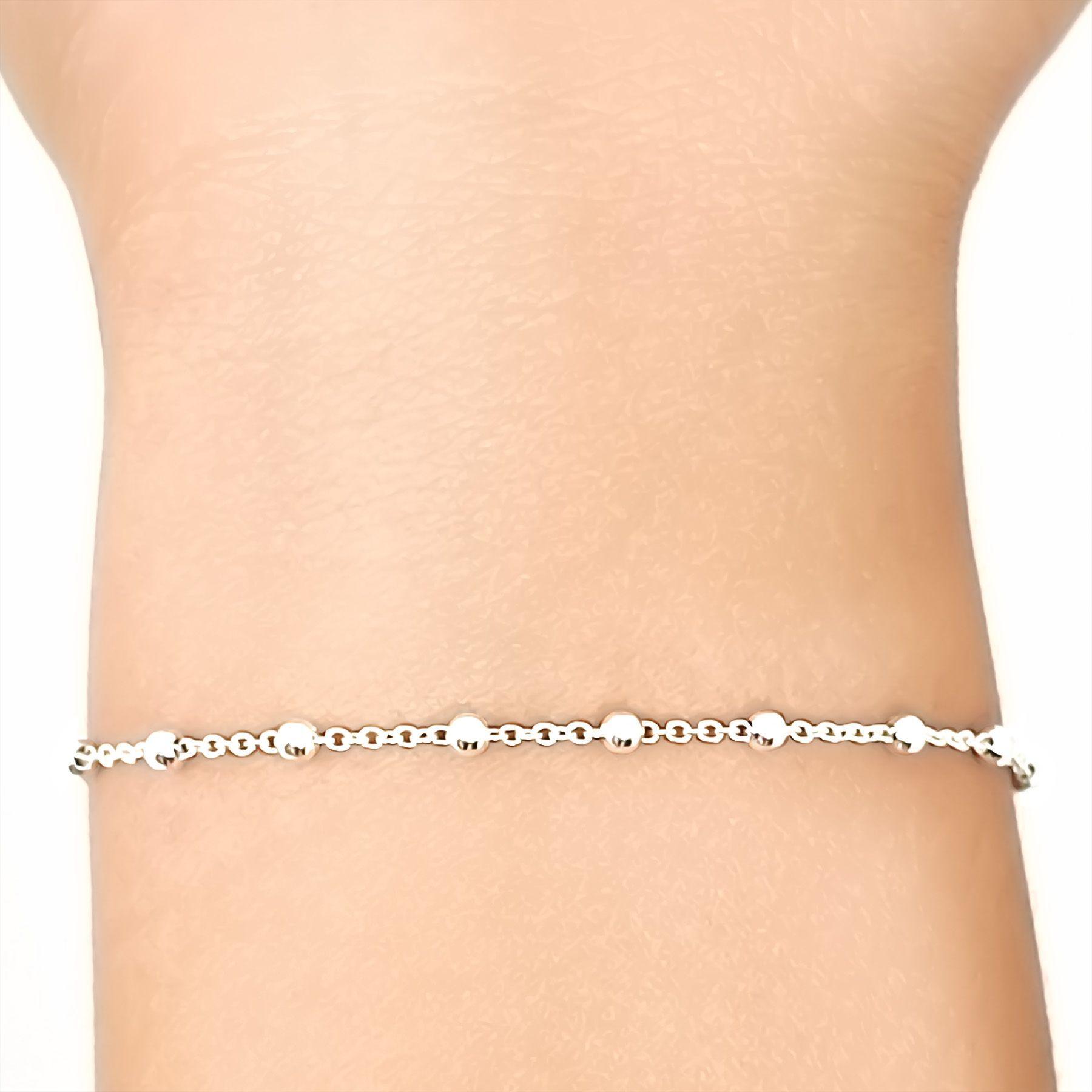 Pulsera Denario Cruz Eslabón Plata Fina 925-3