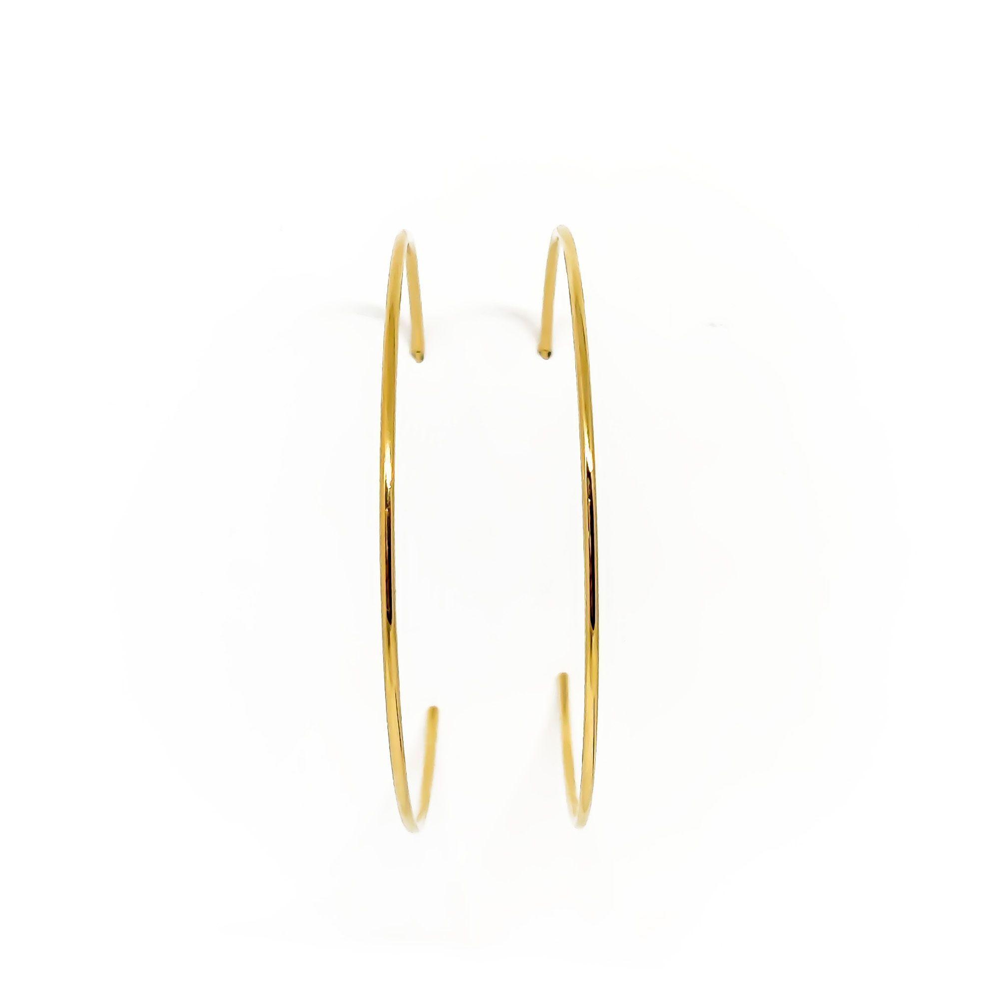 Aros Argollas 65mm Enchapado Oro 18K-2