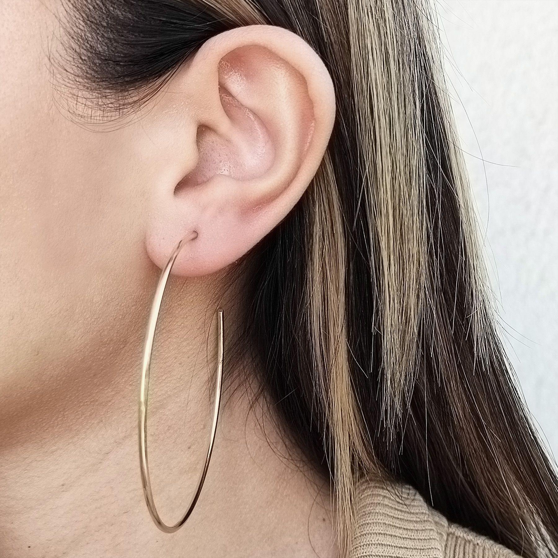 Aros Argollas 65mm Enchapado Oro 18K-3