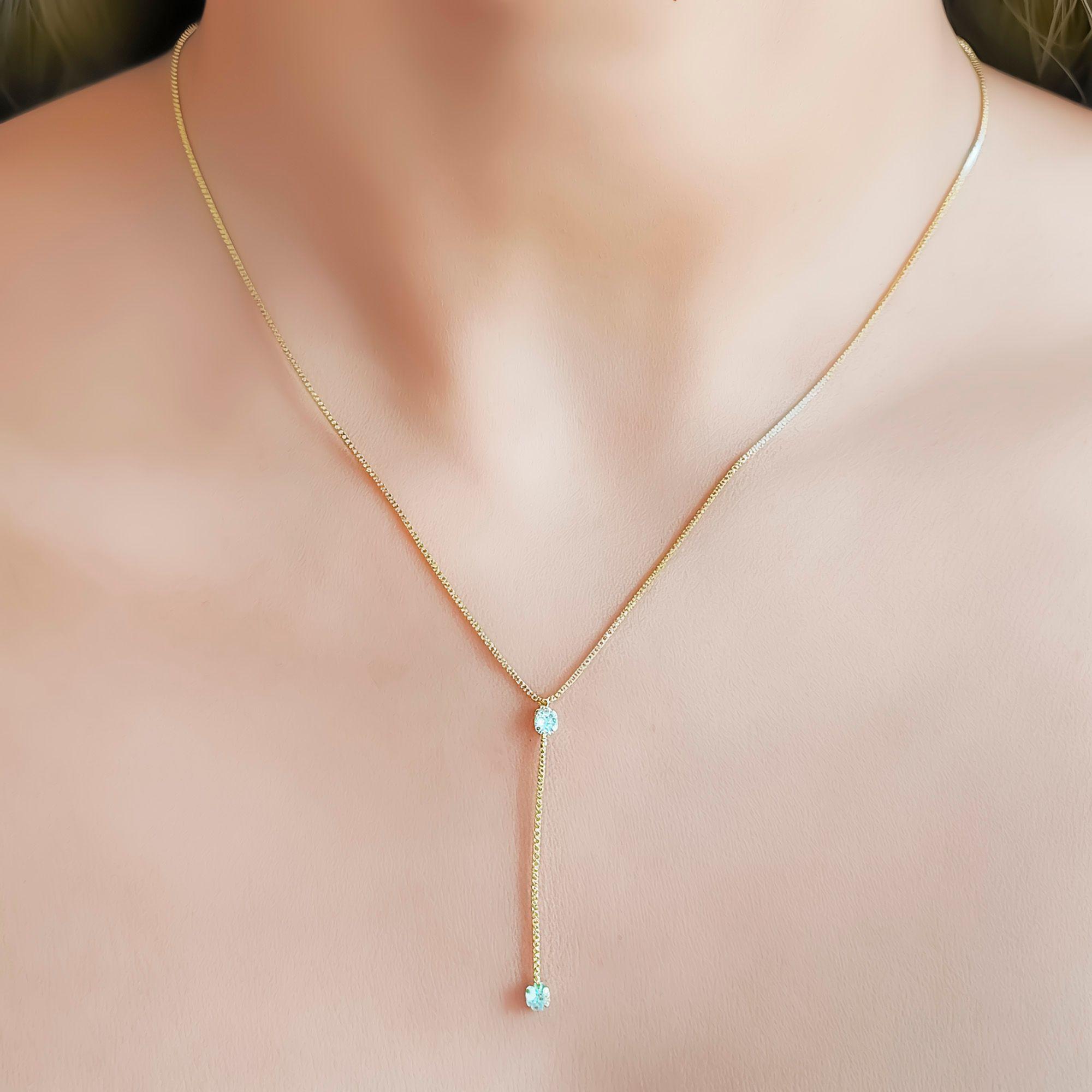 Collar Corbatero Amaia Enchapado Oro 18K-2