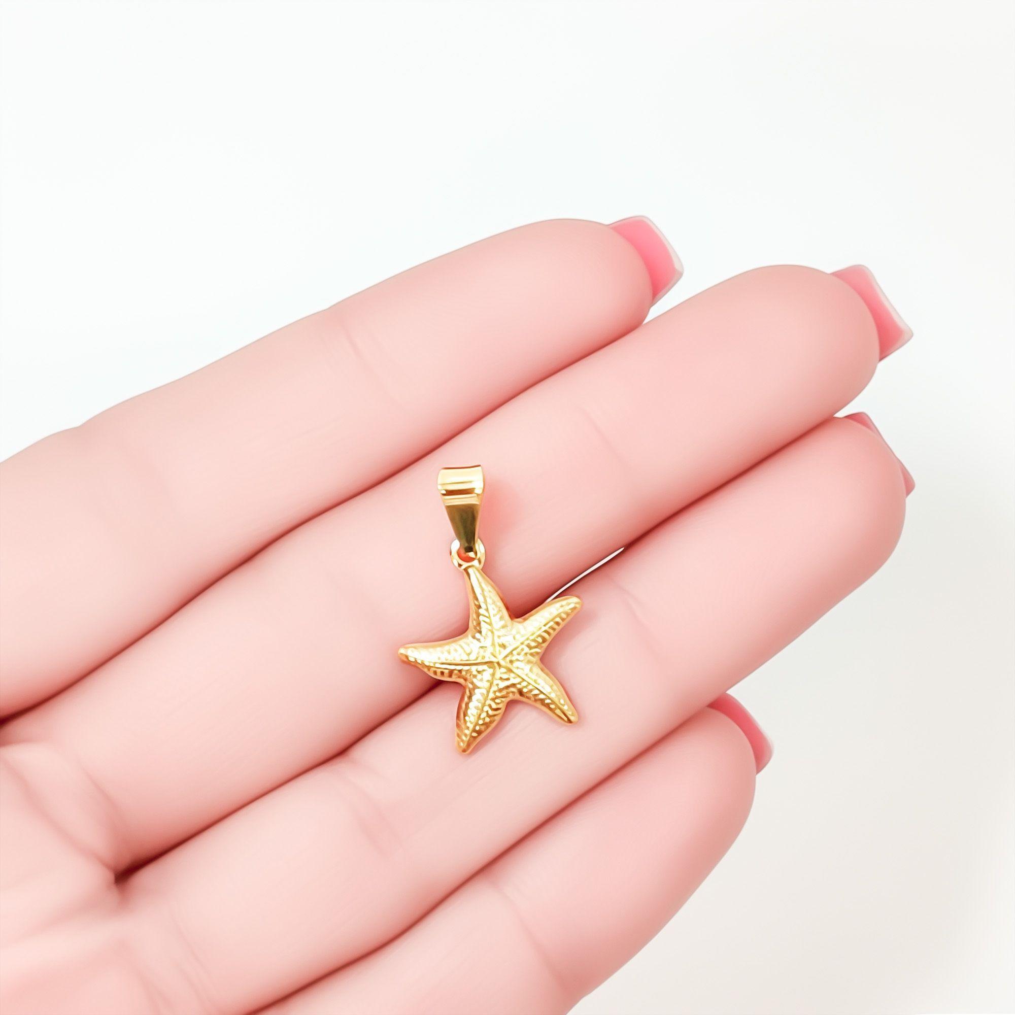 Colgante Estrella De Mar Enchapado Oro 18K-2