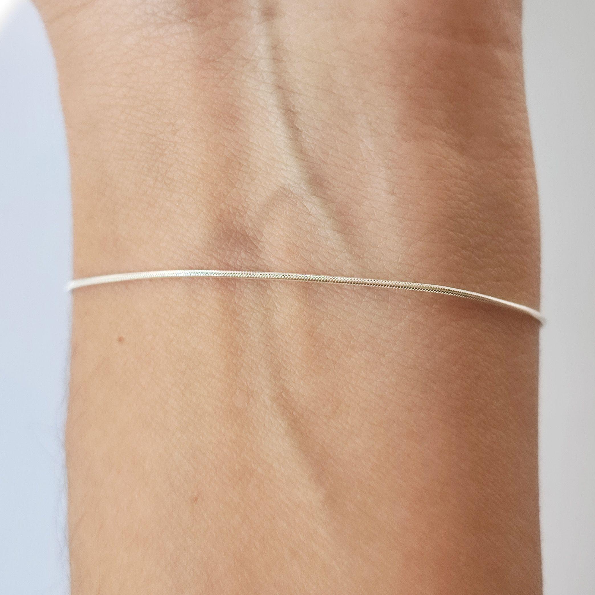 Pulsera Cola De Topo Plata Fina 925-2