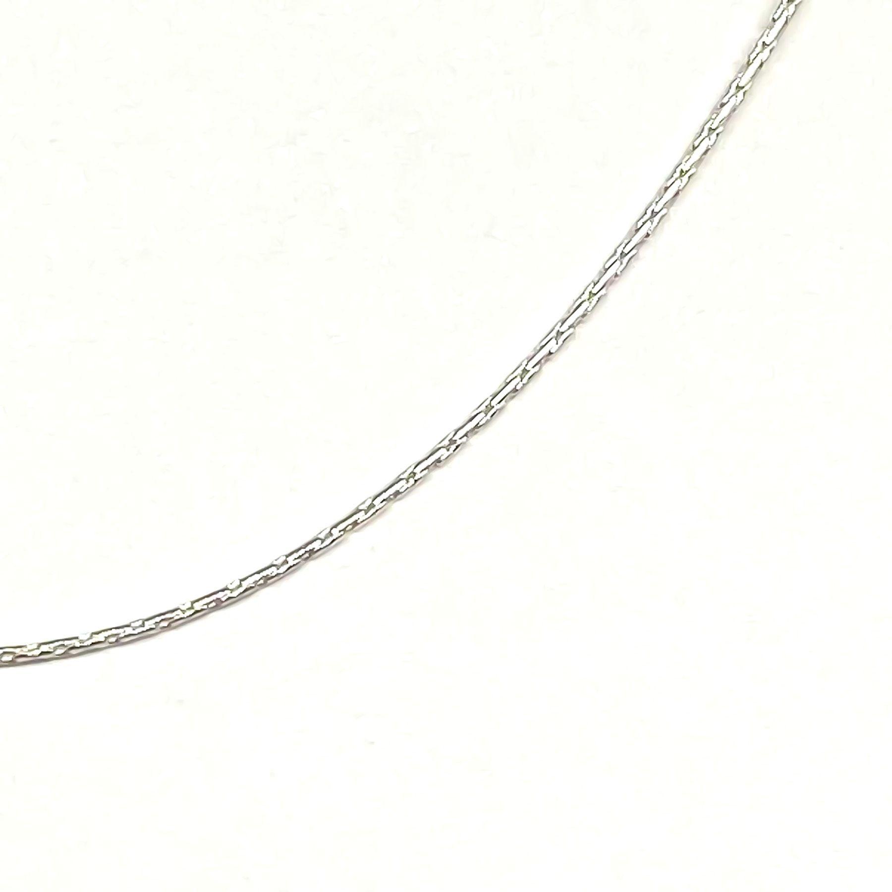 Cadena Eslabón 2x1mm Limada 50 cm Plata Fina 925-2