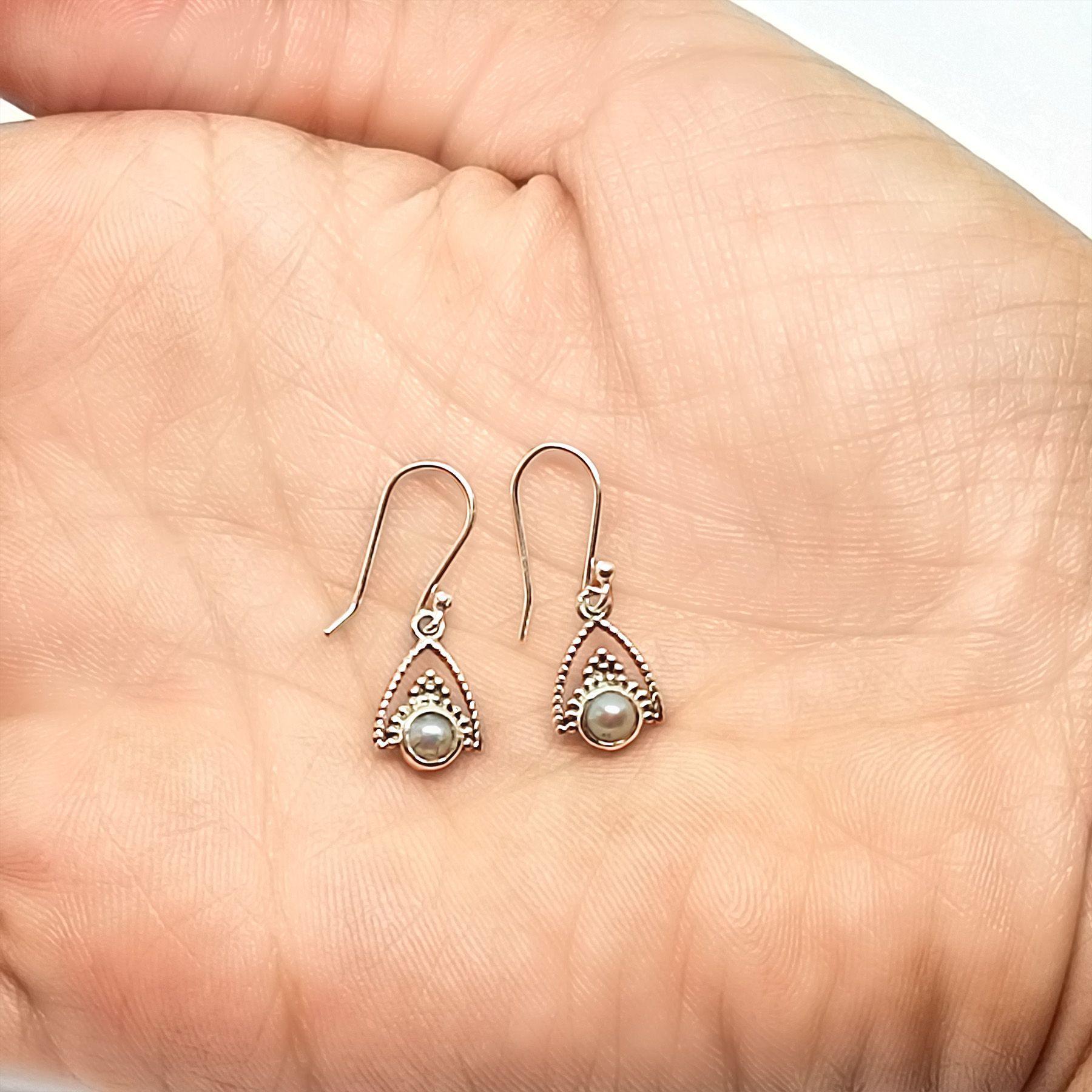 Aros Siddhi Perla Plata Fina 925-2