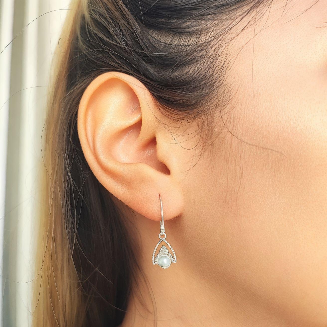 Aros Siddhi Perla Plata Fina 925-3