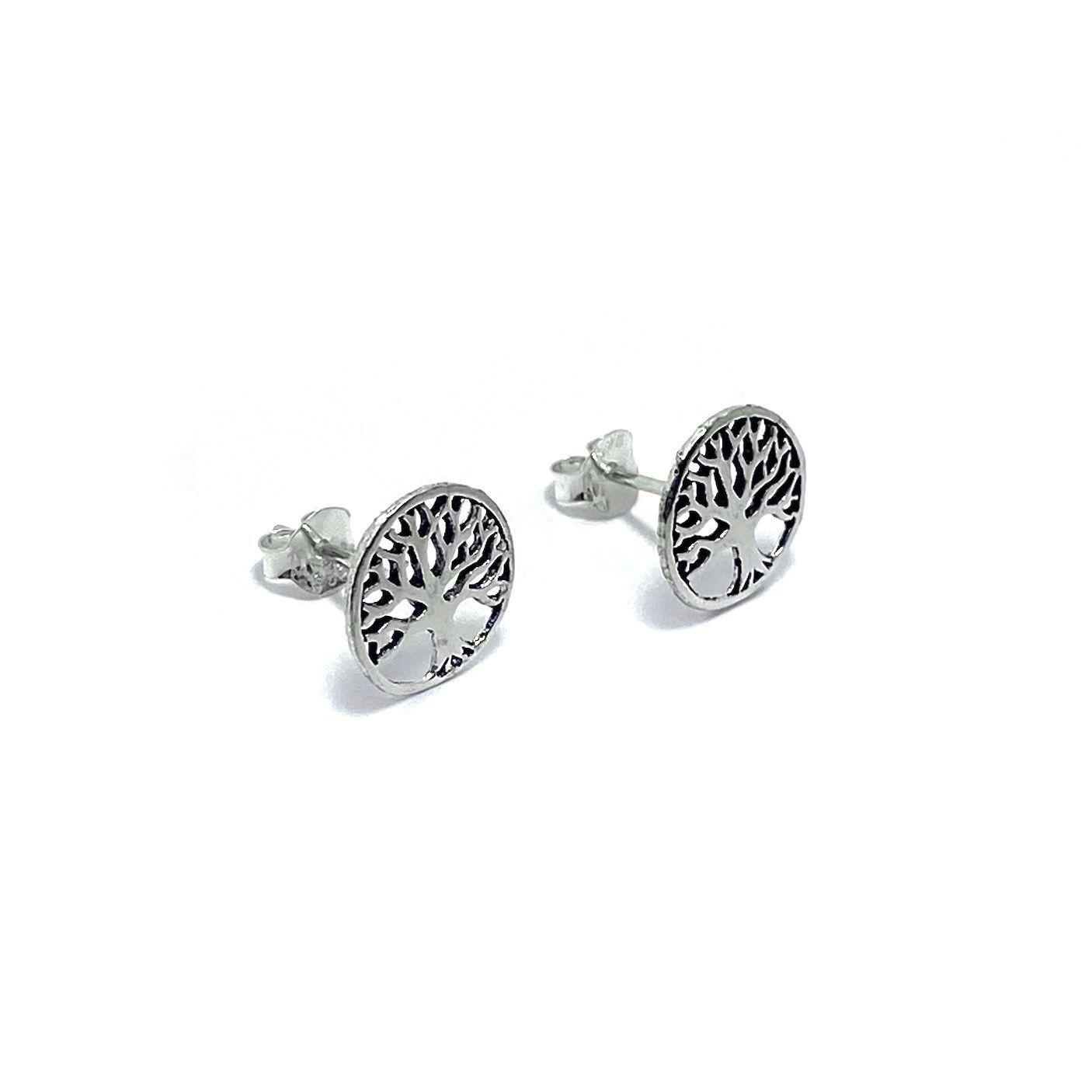 Aros Árbol de la Vida 11mm Plata Fina 925-2