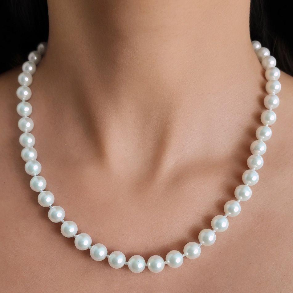Collar Perlas 8mm Shellpearl Nácar Blanco-3