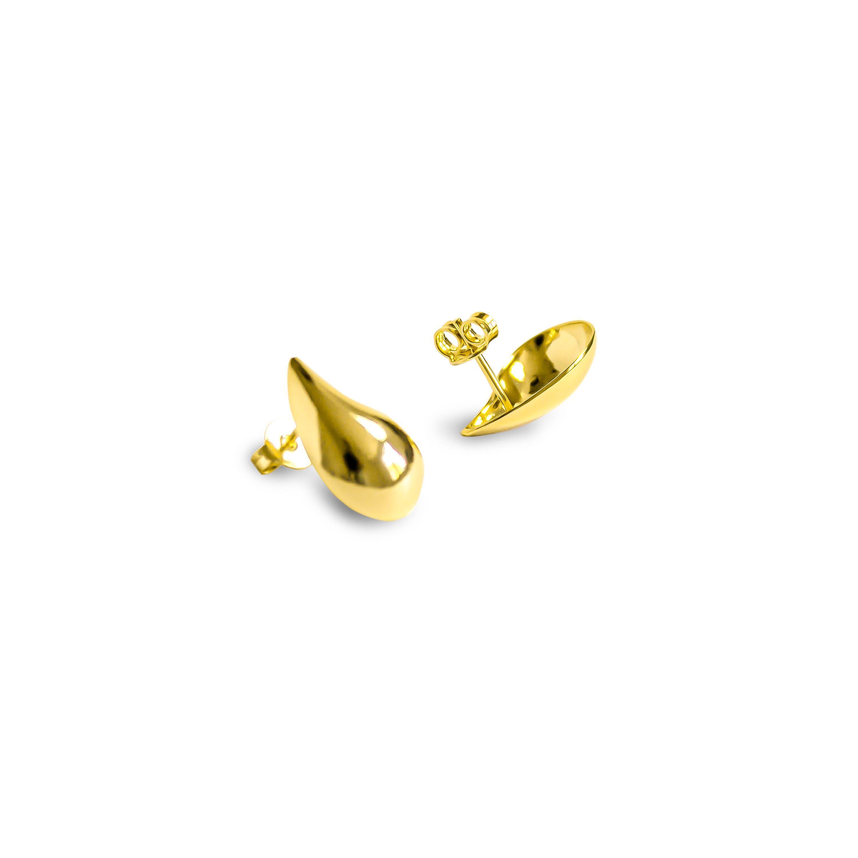 Aros Gota Adriana Enchapado Oro 18k-2