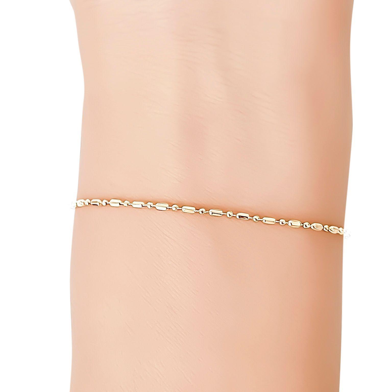 Pulsera Punto Coma Enchapado Oro 18K-2