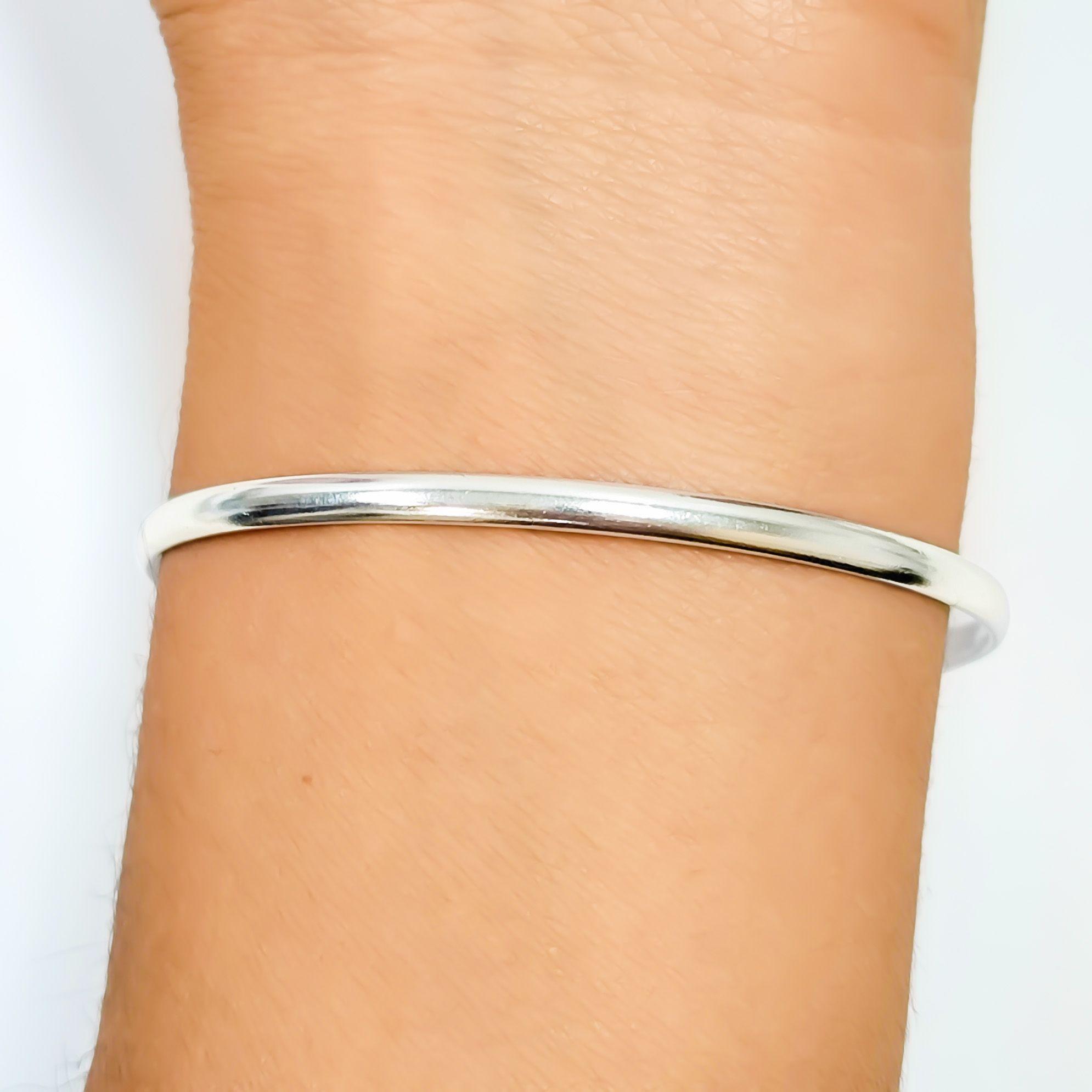 Pulsera Esclava Cadena Plata Fina 925-2
