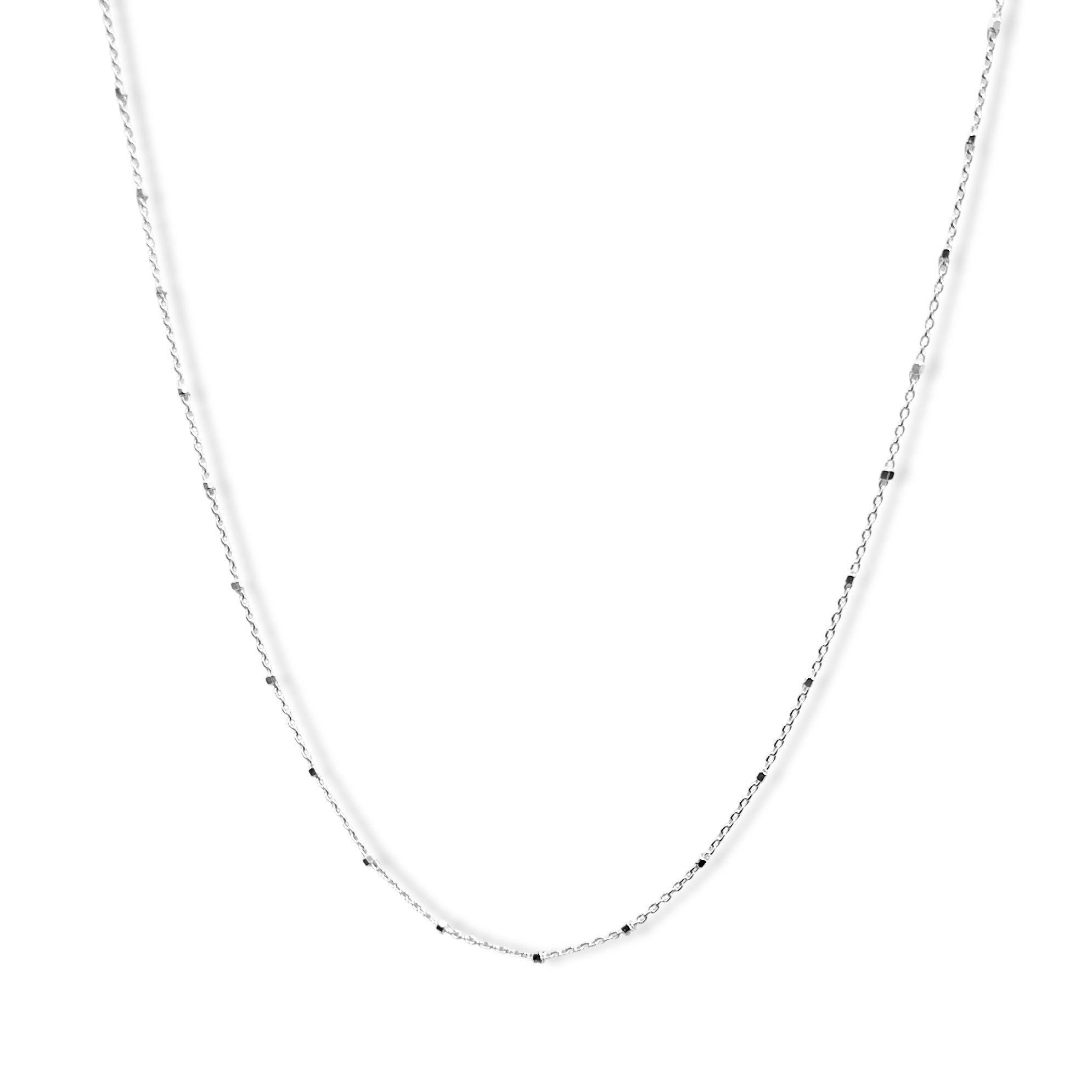 Cadena Rolo Cubo Plata Fina 925-2