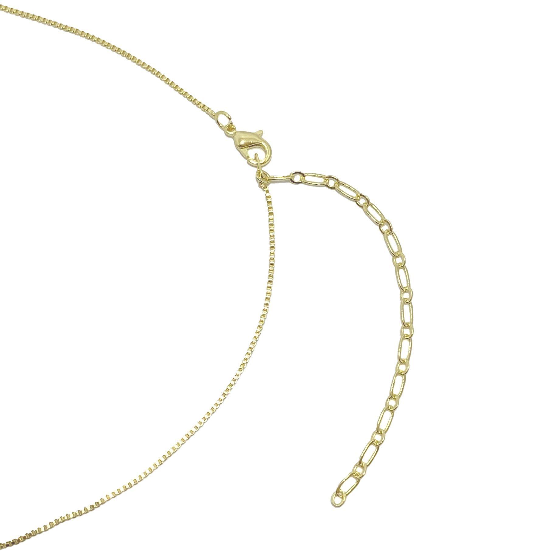 Collar Cactus Circón Enchapado Oro 18KA-2