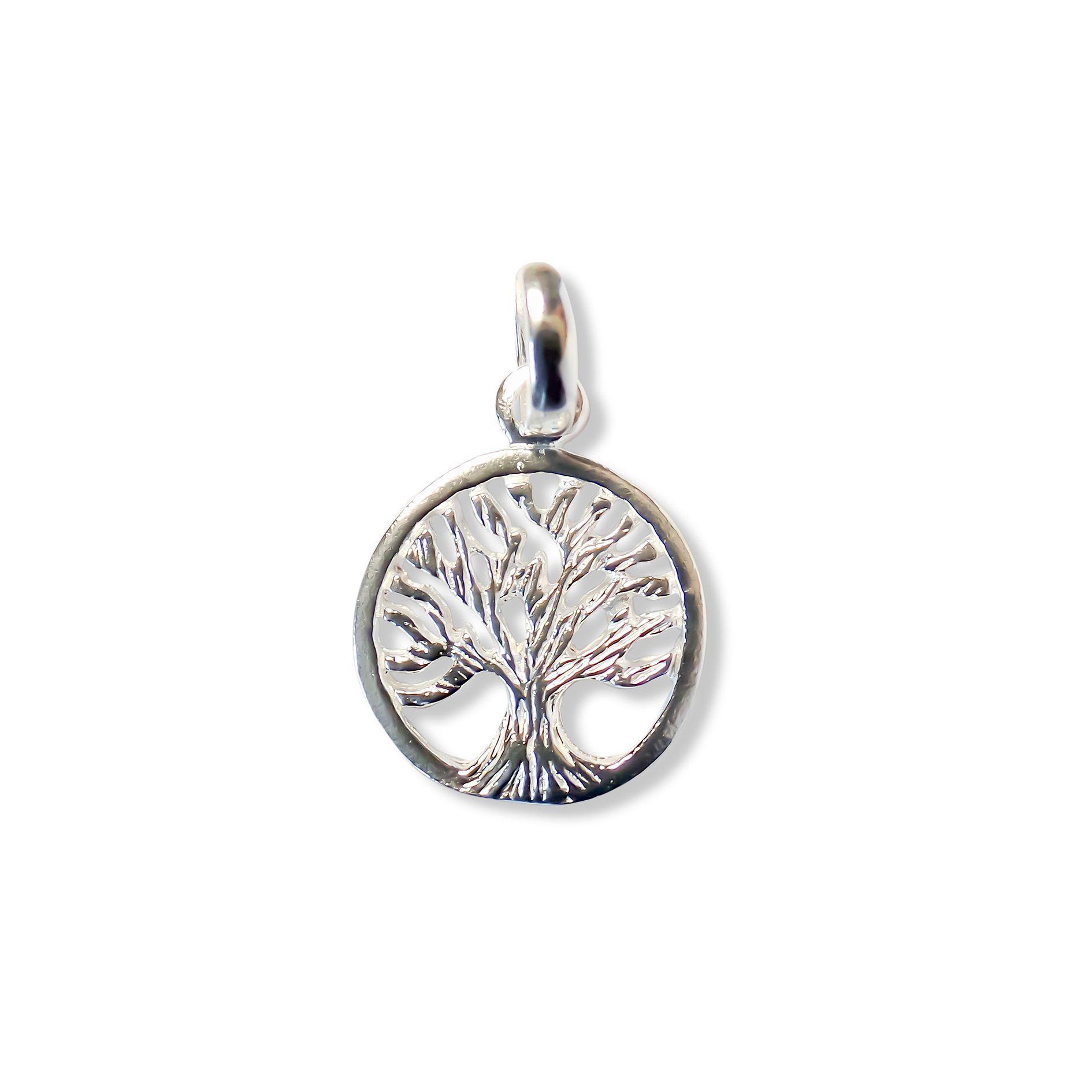 Medalla Colgante Árbol de la Vida Plata Fina 925-0