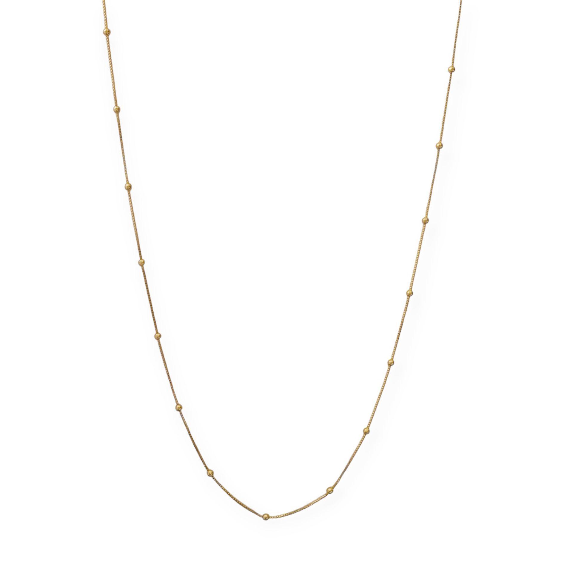 Collar Mini Bolas Enchapado Oro 18K-1