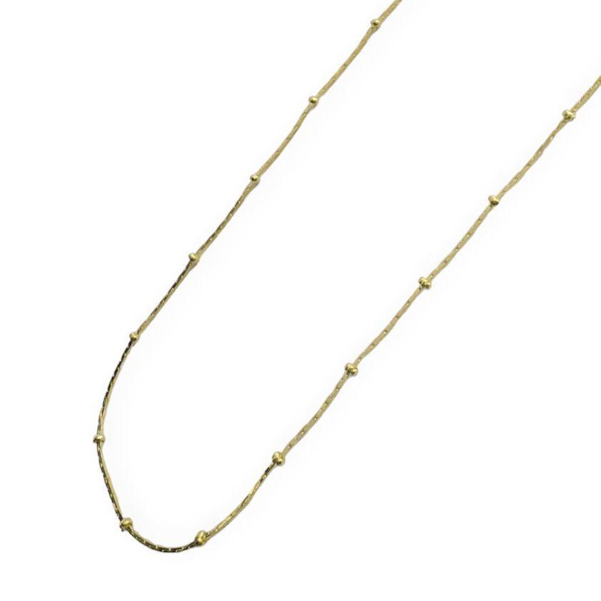 Cadena Cuadrada Donas Enchapado Oro 18K-2