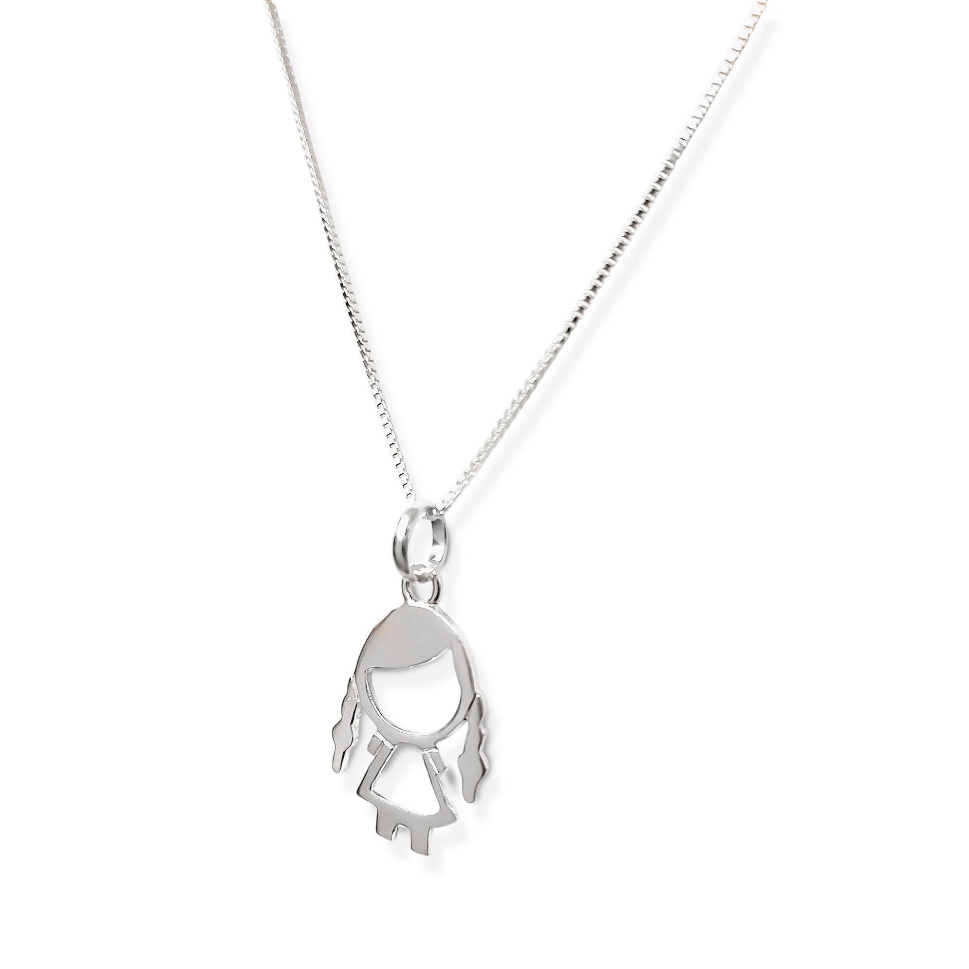 Collar Niña Calado Plata Fina 925-1