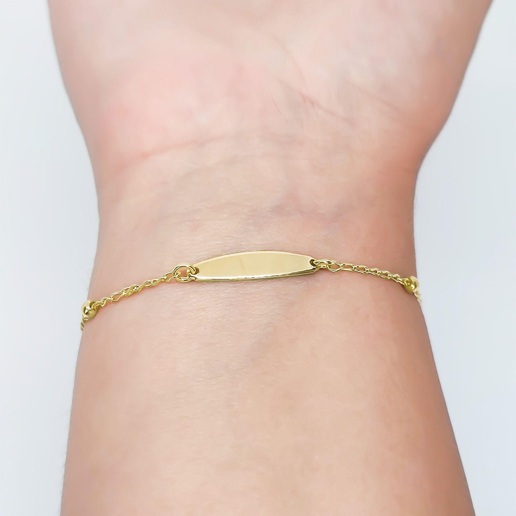 Pulsera Niña Piocha Enchapado Oro 18KA-1