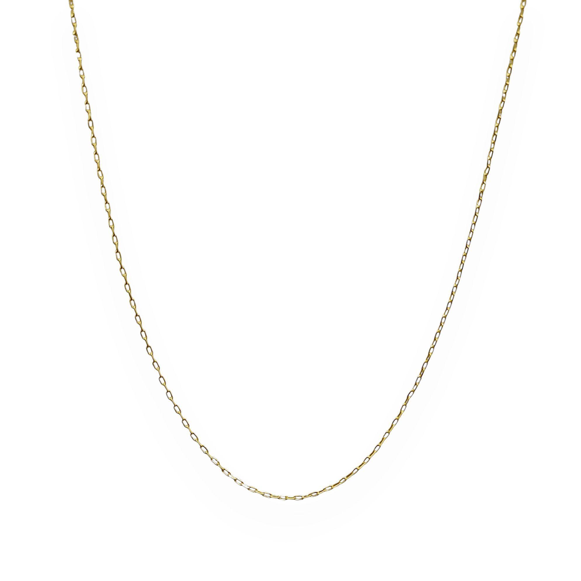 Cadena Eslabón Extrafino 45cm Enchapado Oro 18K-2