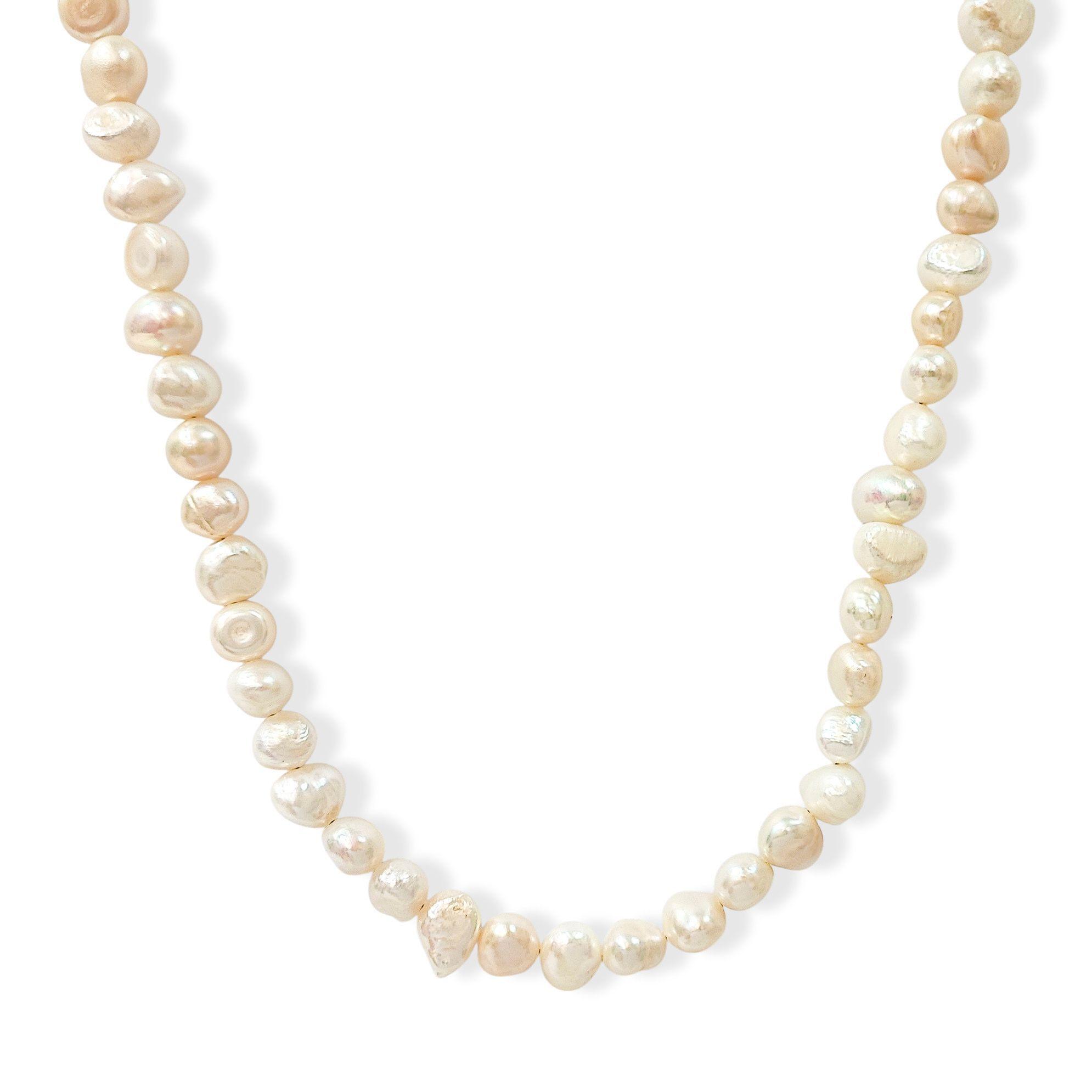 Collar Tatiana Perla De Río Plata Fina 925-0