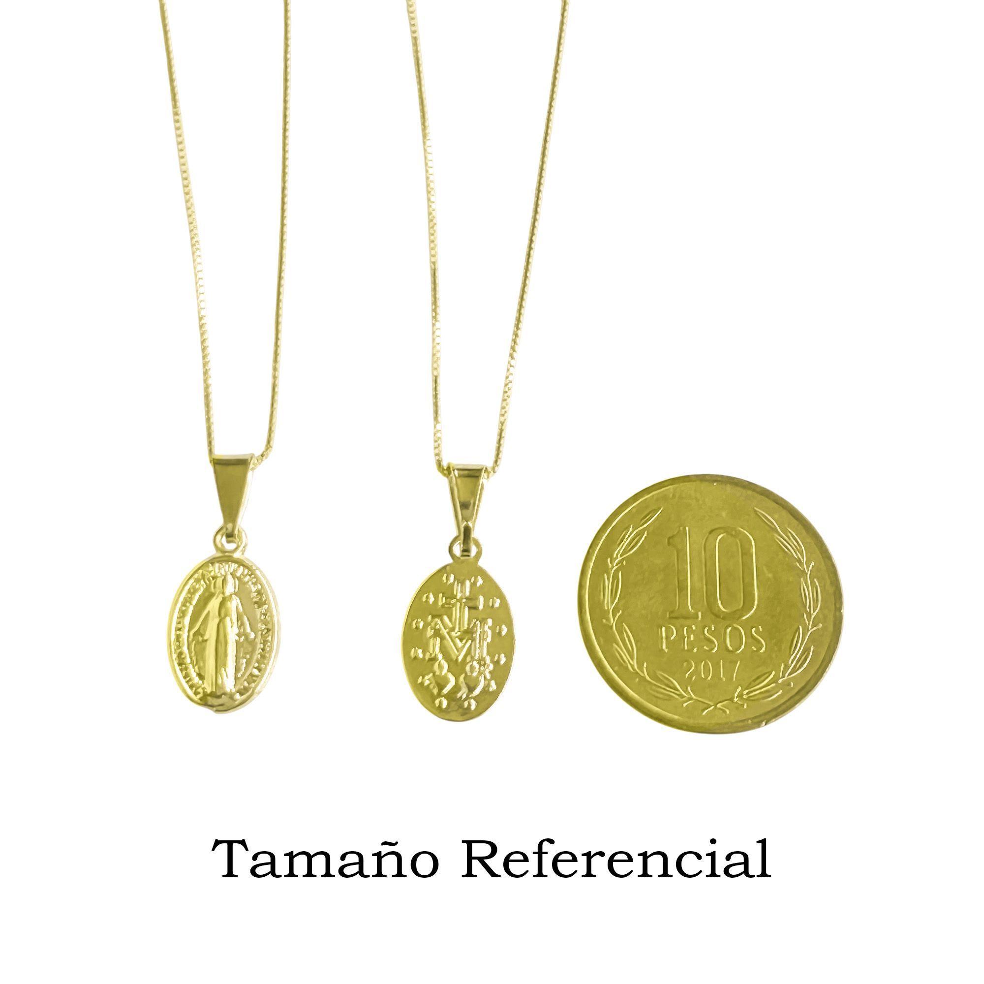 Collar Virgen De Los Rayos Veneciana Enchapado Oro 18K-4