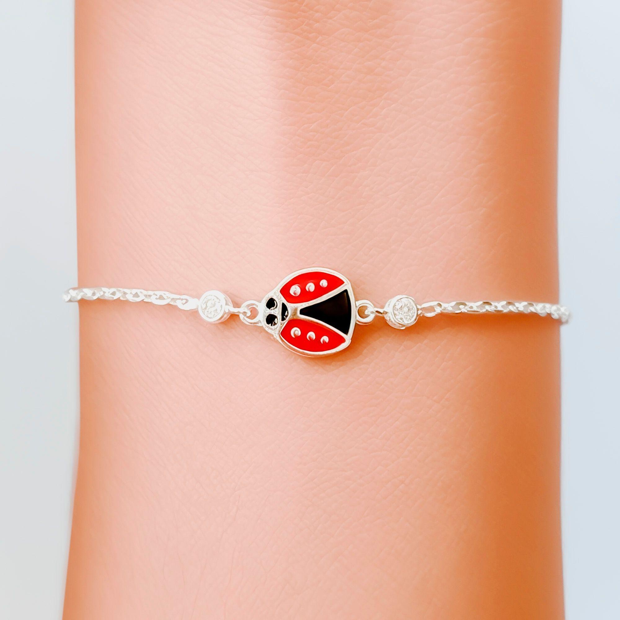Pulsera Chinita Circón Plata  Fina 925-2