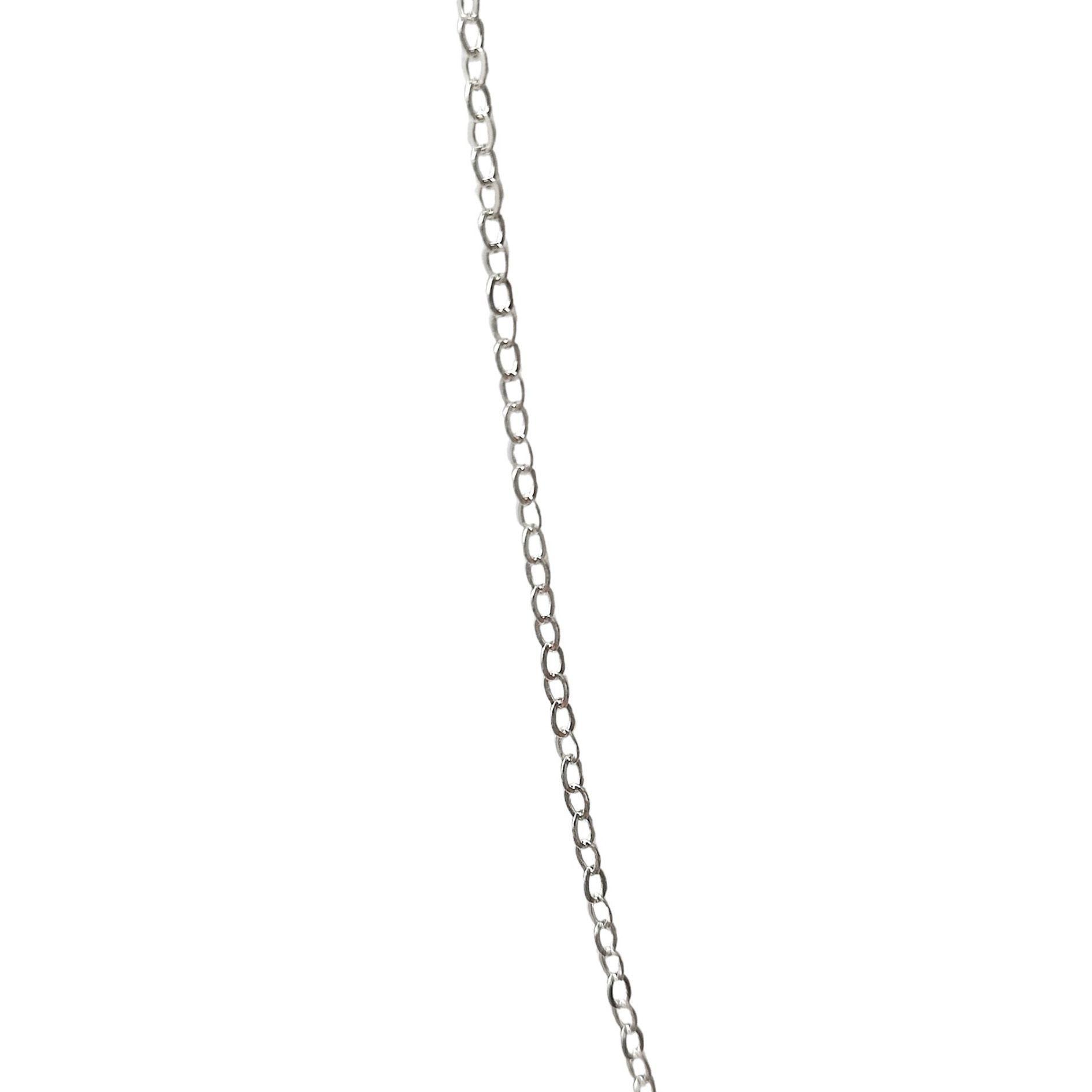 Cadena Espejo Eslabón 60cm Plata Fina 925-2
