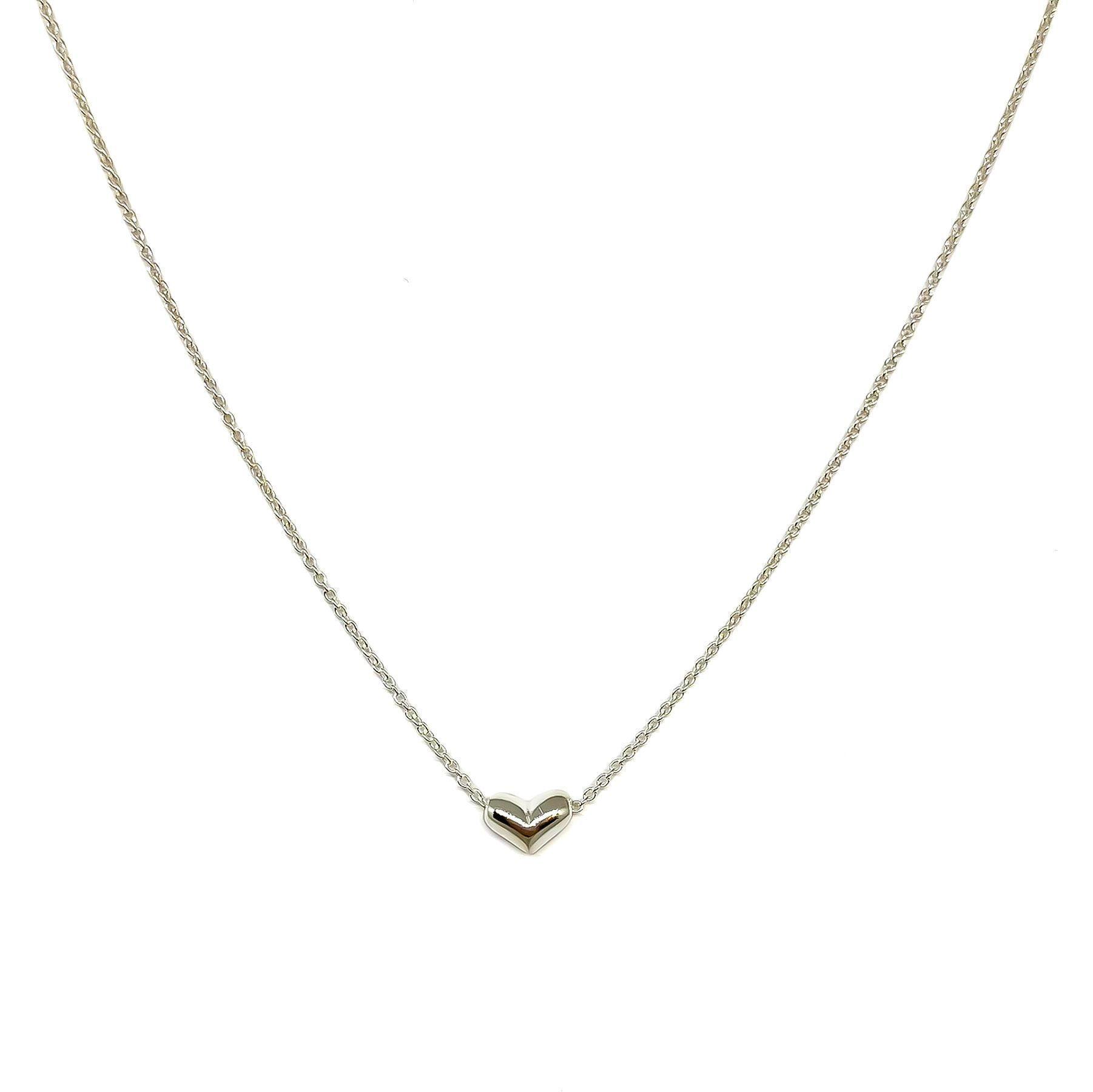 Collar Corazón Pequeño Plata Fina 925-2