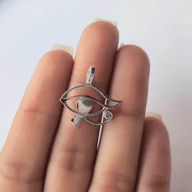Colgante Ojo de Horus Plata Fina 925-2