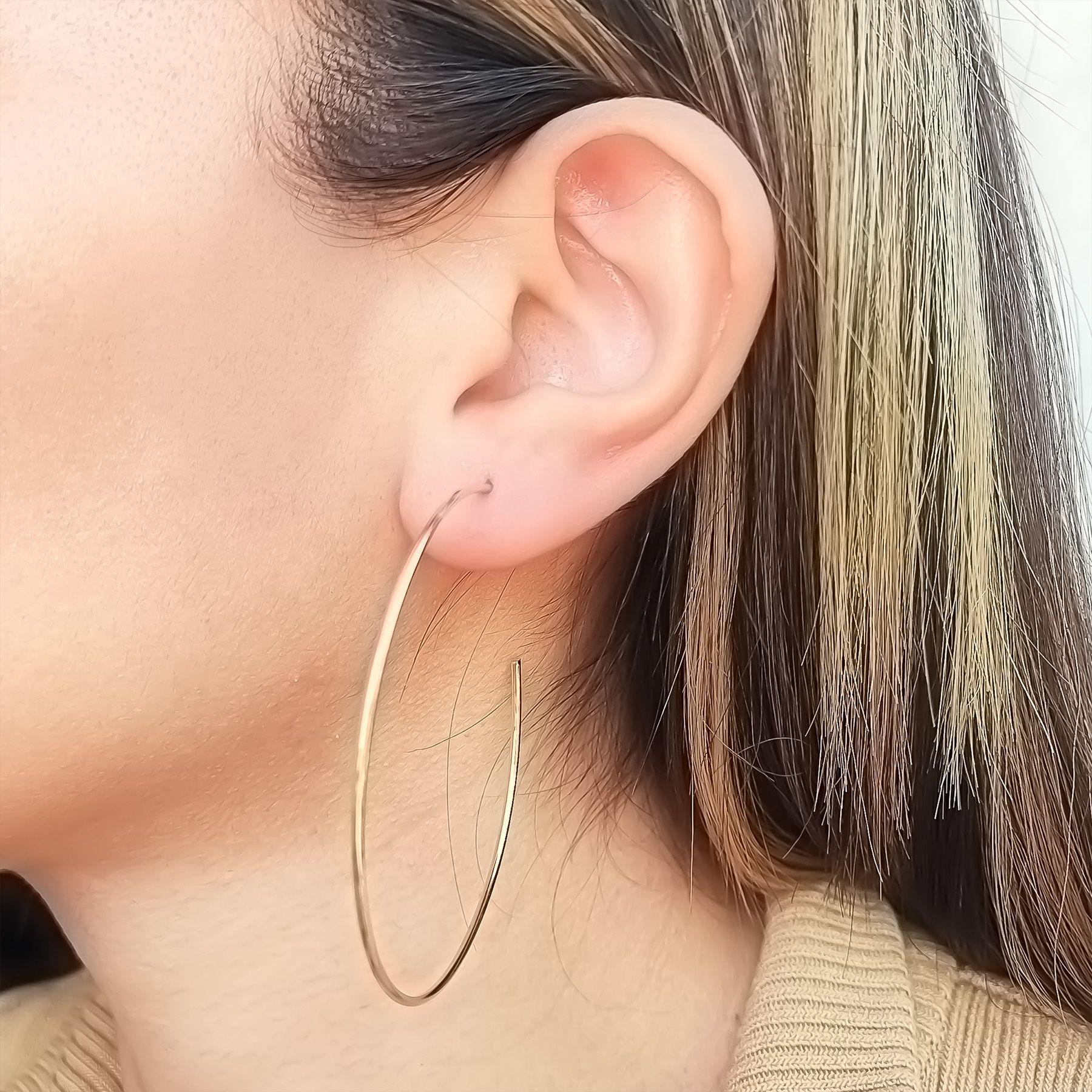 Aros Argollas 60mm Enchapado Oro 18K-3