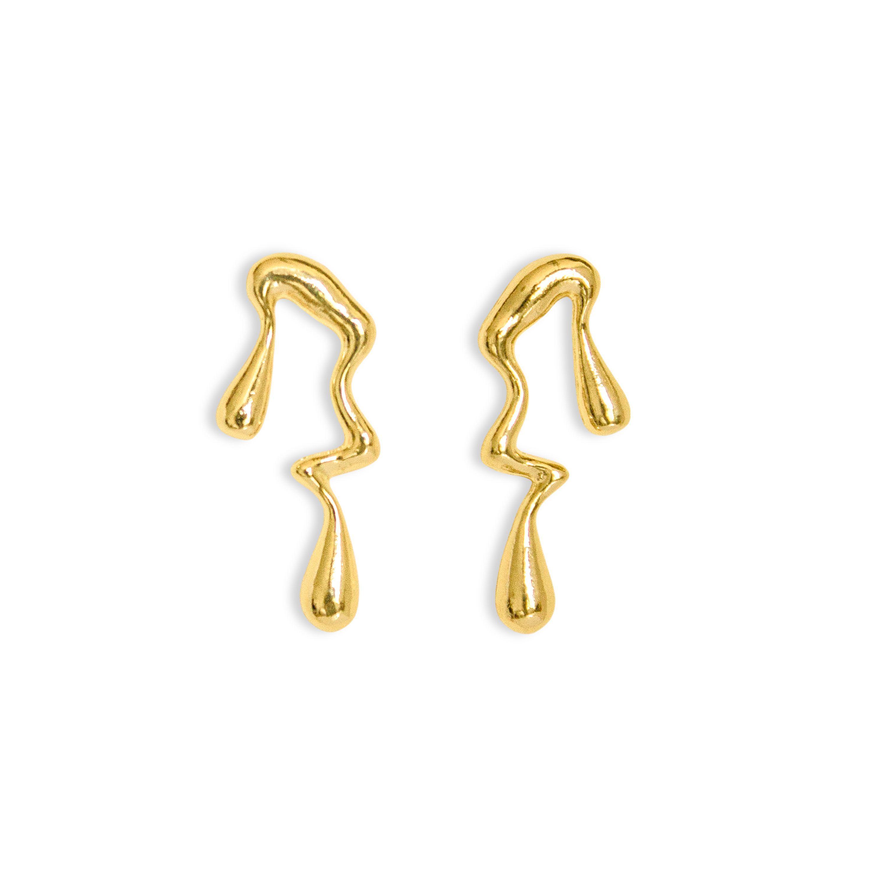 Aros Orgánicos Enchapado Oro 18k-0