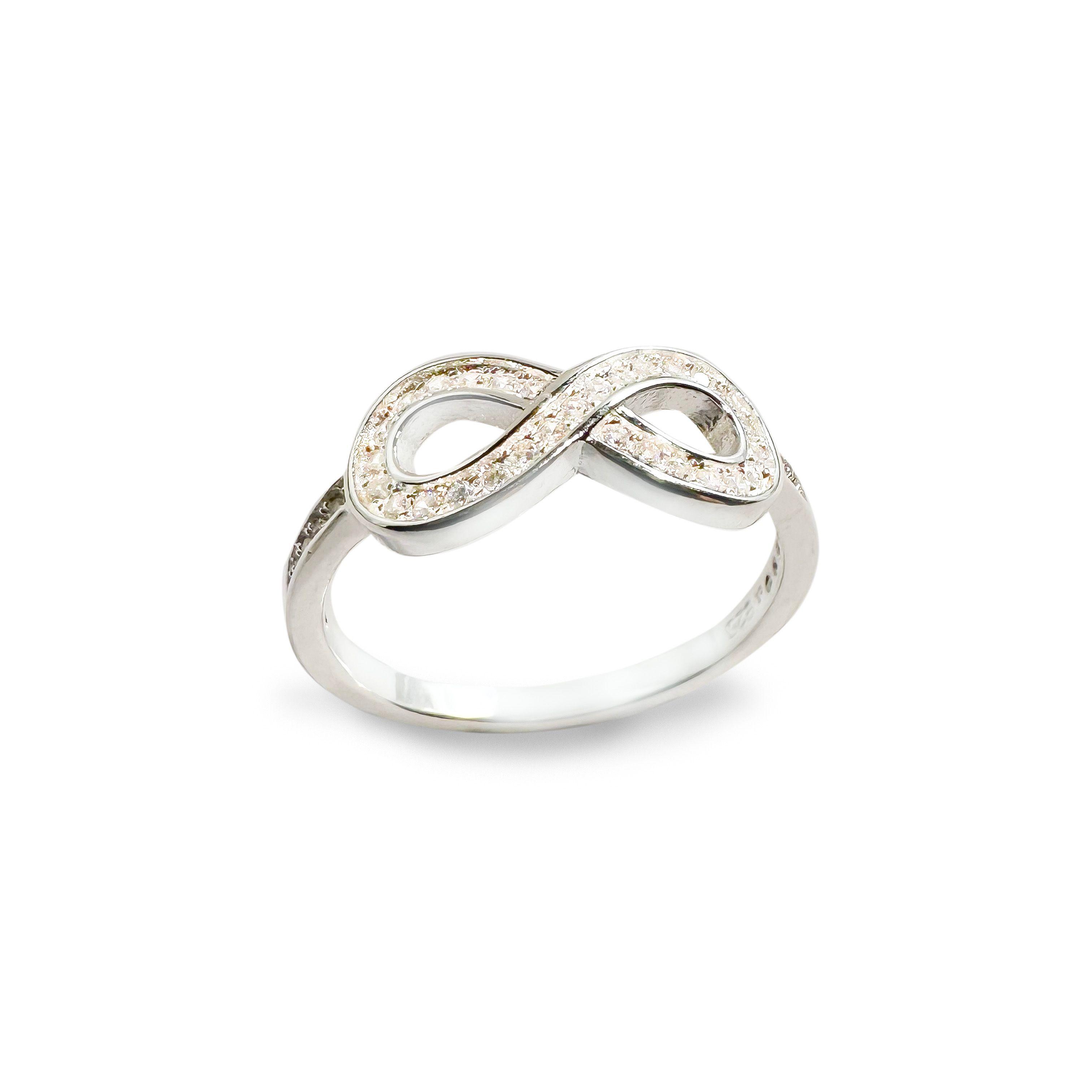 Anillo Javiera Infinito Circón Plata Fina 925-2