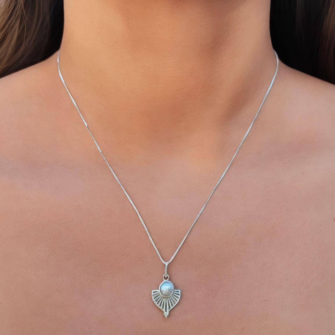 Collar Hari Perla Plata Fina 925-2