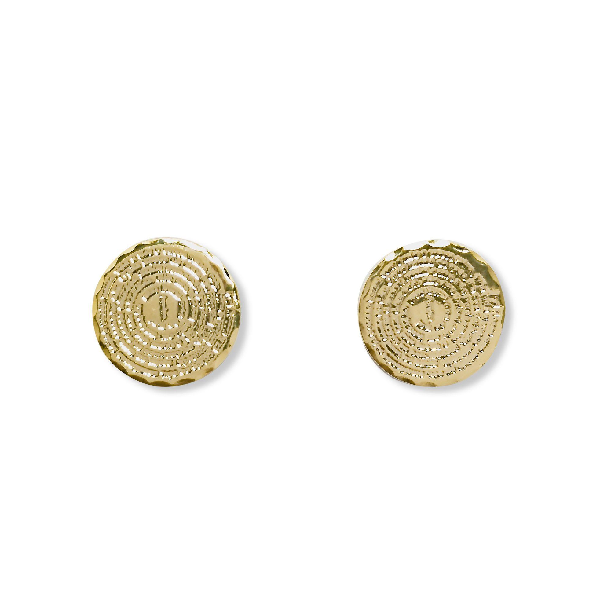 Aros Padre Nuestro Enchapado Oro 18K-0