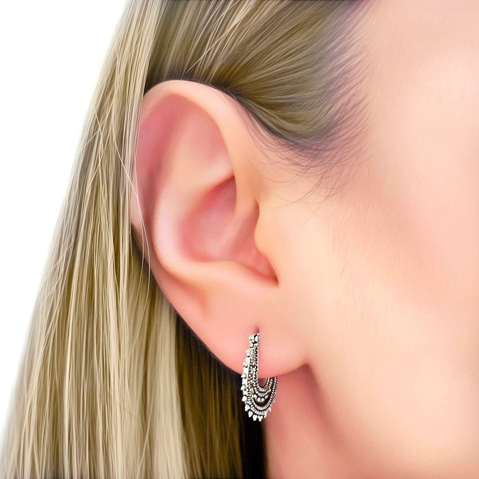 Aros Argolla Triana Plata Fina 925-2