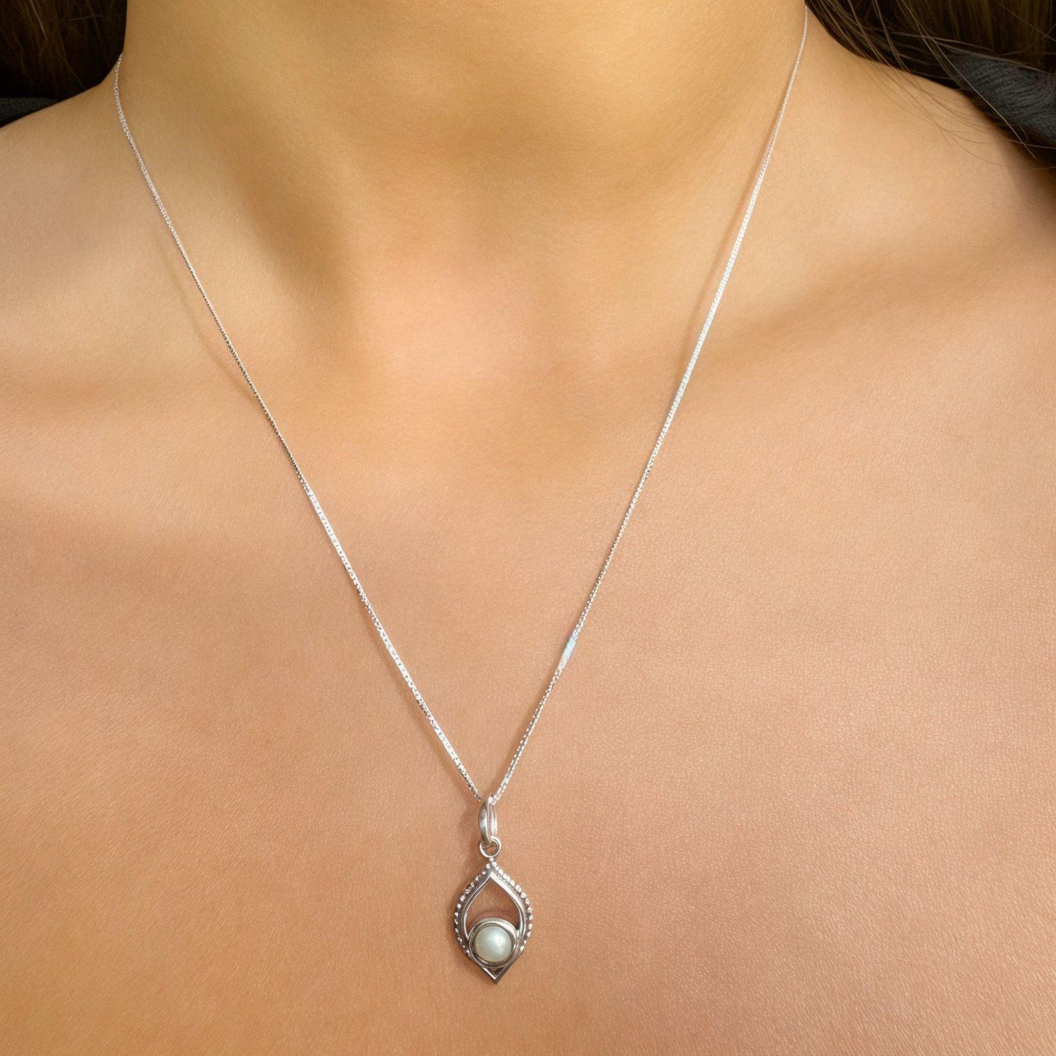 Collar Shaila Perla Plata Fina 925-2