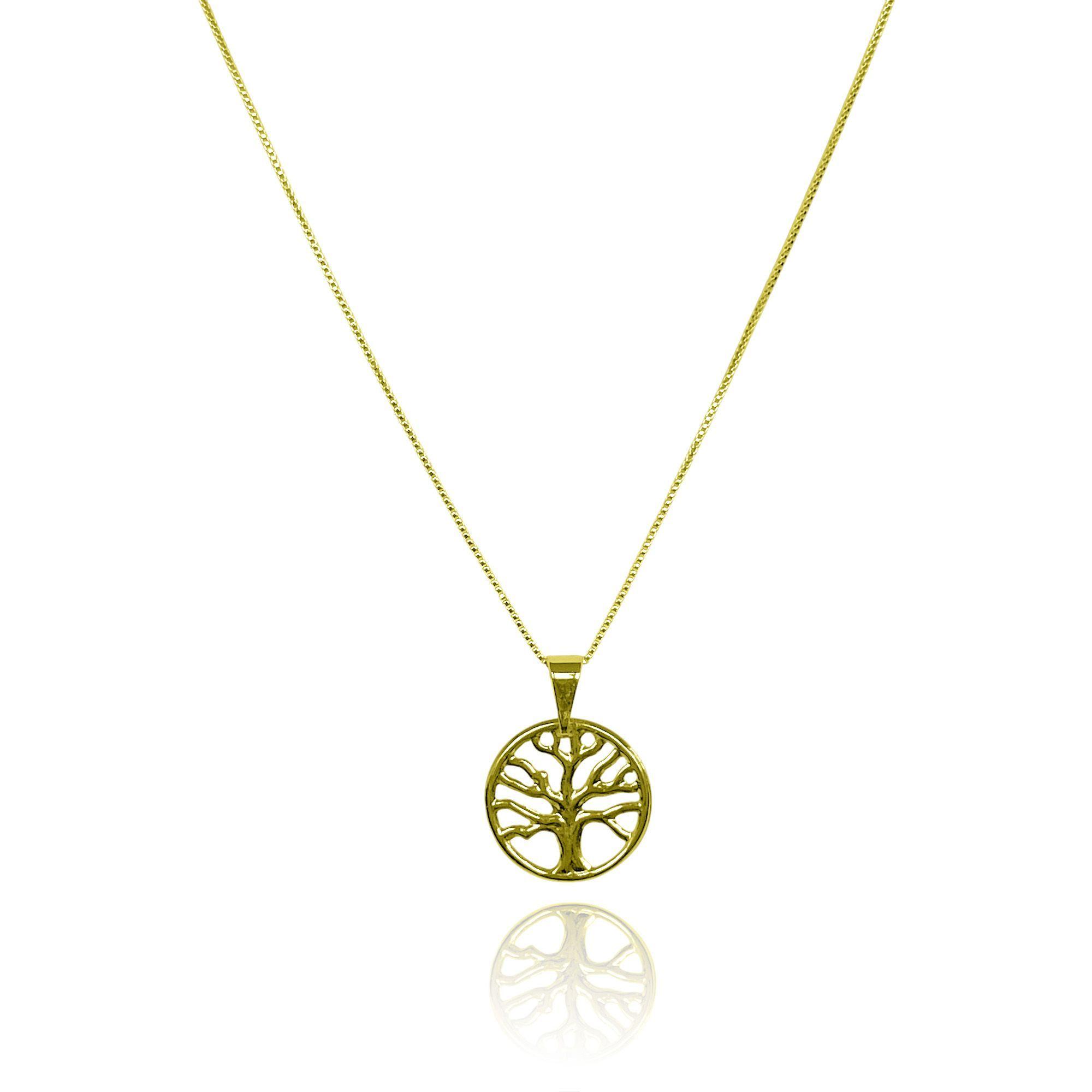 Collar Árbol De La Vida Veneciana Enchapado Oro 18K-2